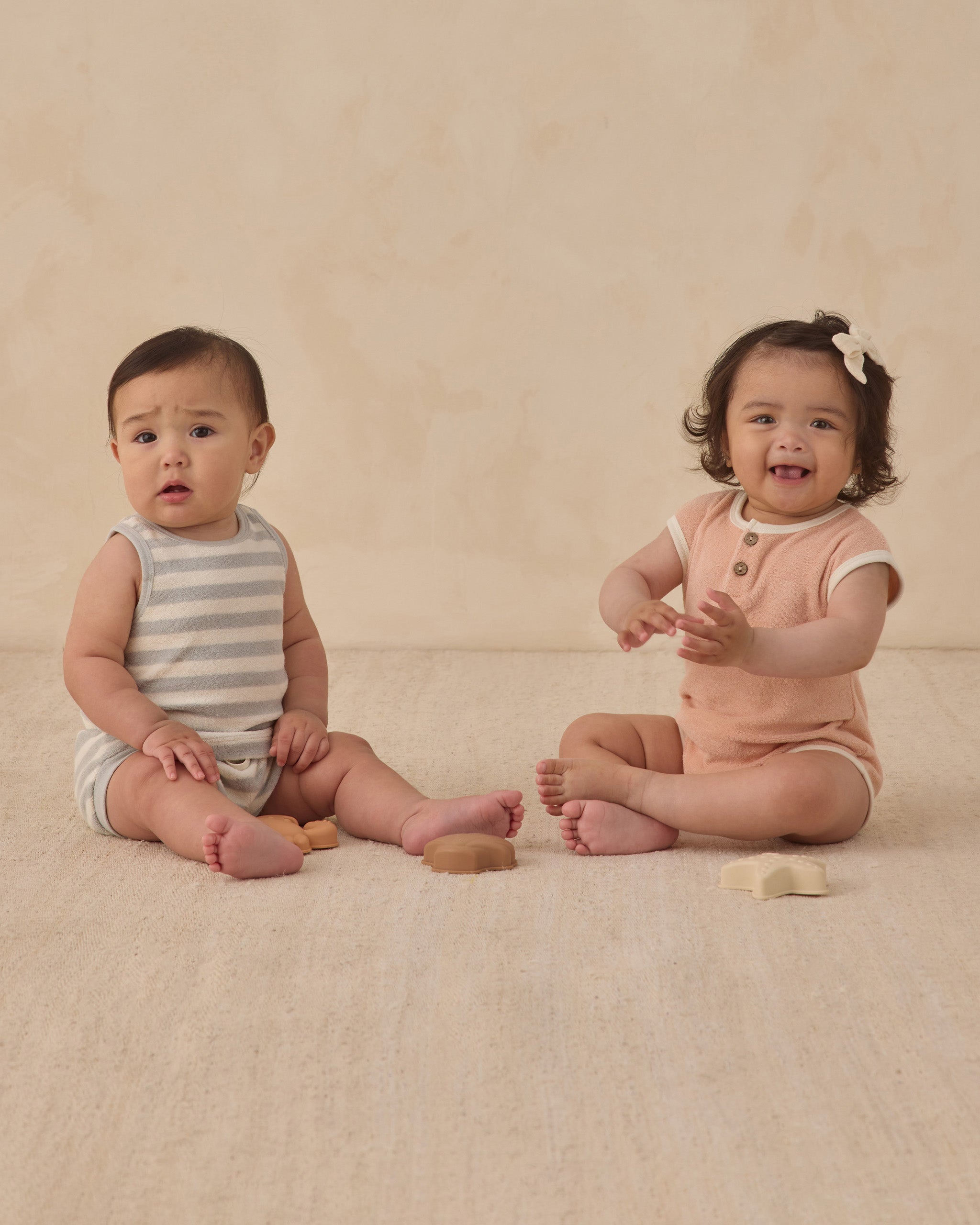 Terry Tank + Short Set Sky Stripe - Rylee + Cru | Kids Clothes | Trendy Baby Clothes | Modern Infant Outfits |