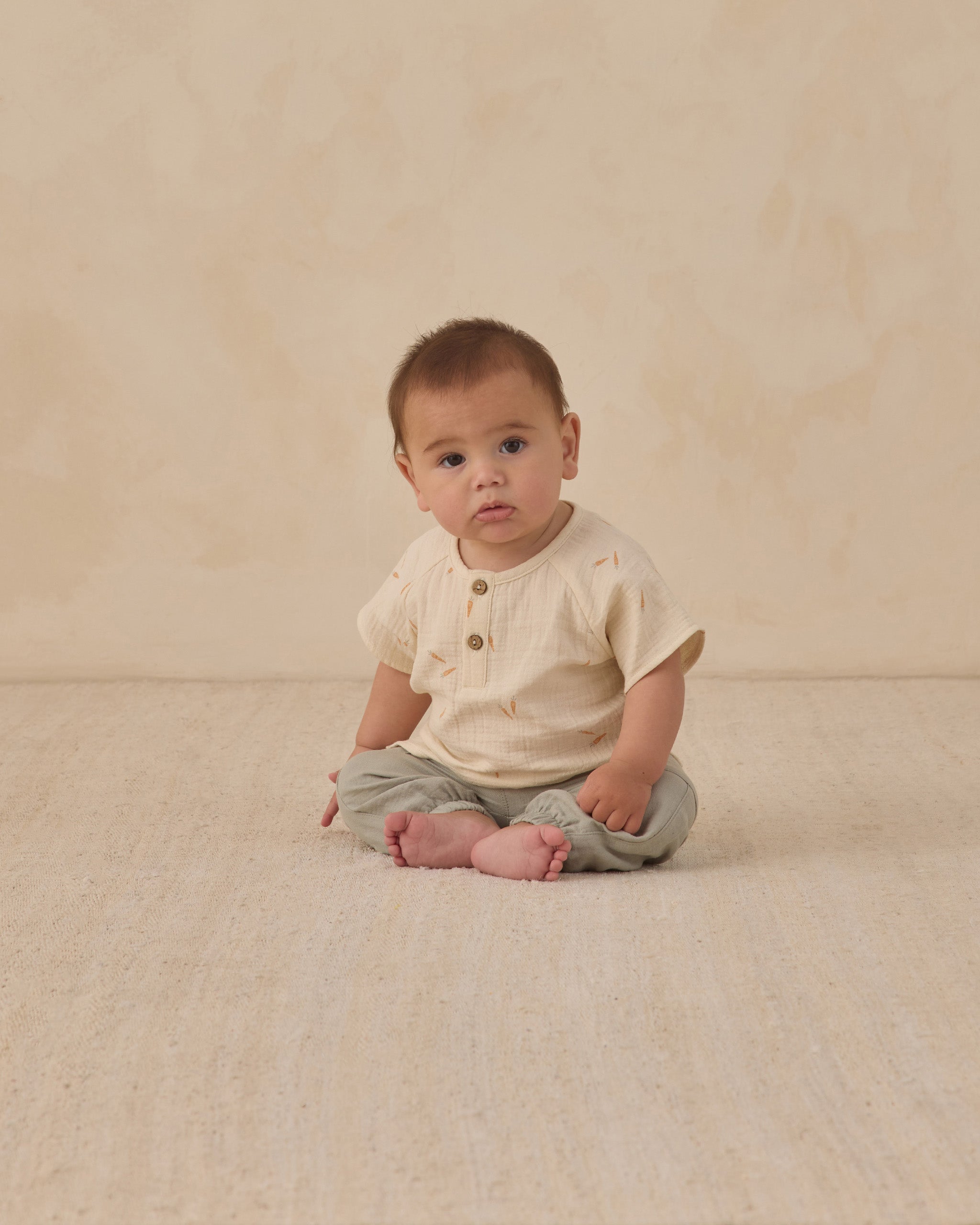 Short Sleeve Zion Shirt Carrots - Rylee + Cru | Kids Clothes | Trendy Baby Clothes | Modern Infant Outfits |