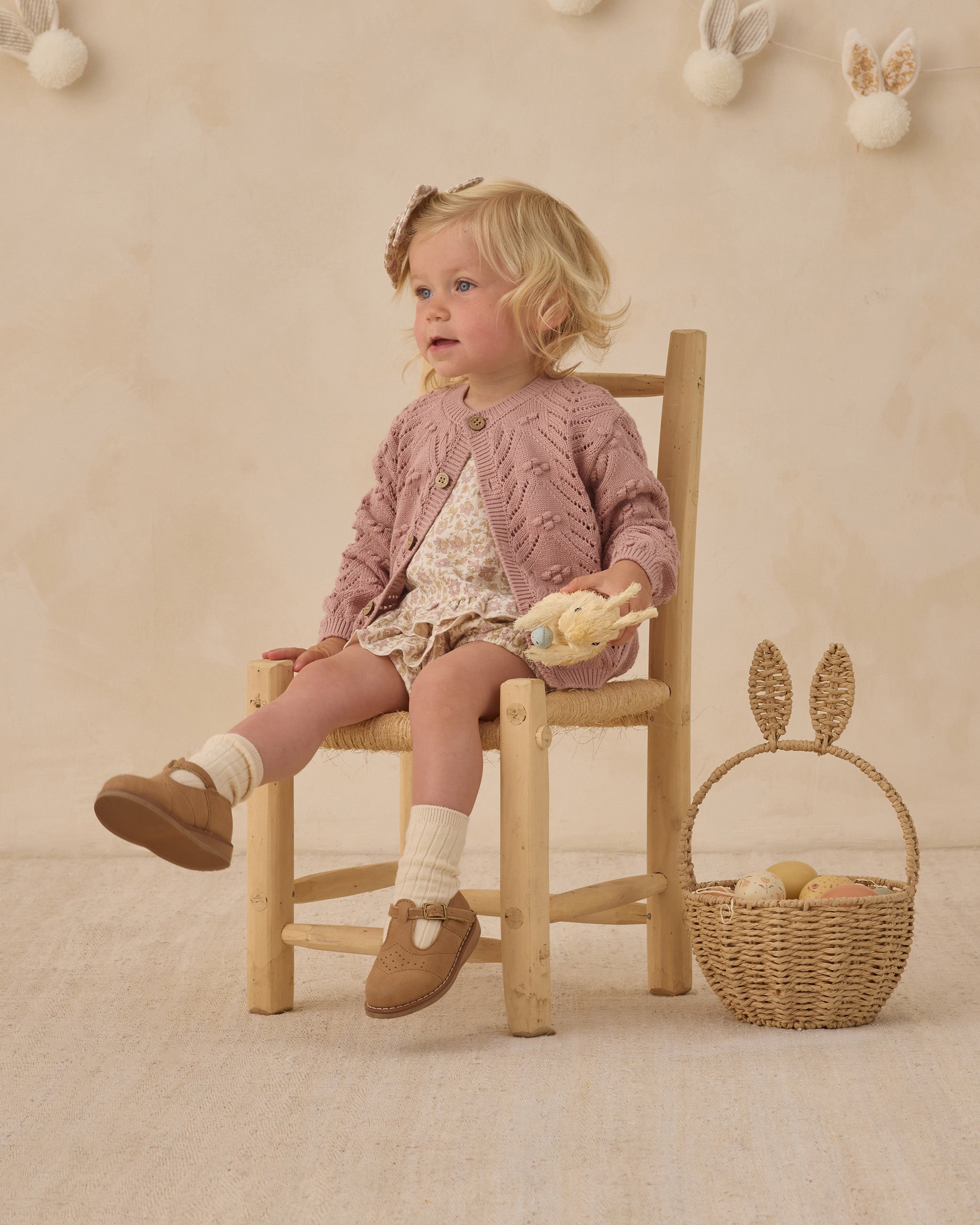 Knit Cardigan Mauve - Rylee + Cru | Kids Clothes | Trendy Baby Clothes | Modern Infant Outfits |