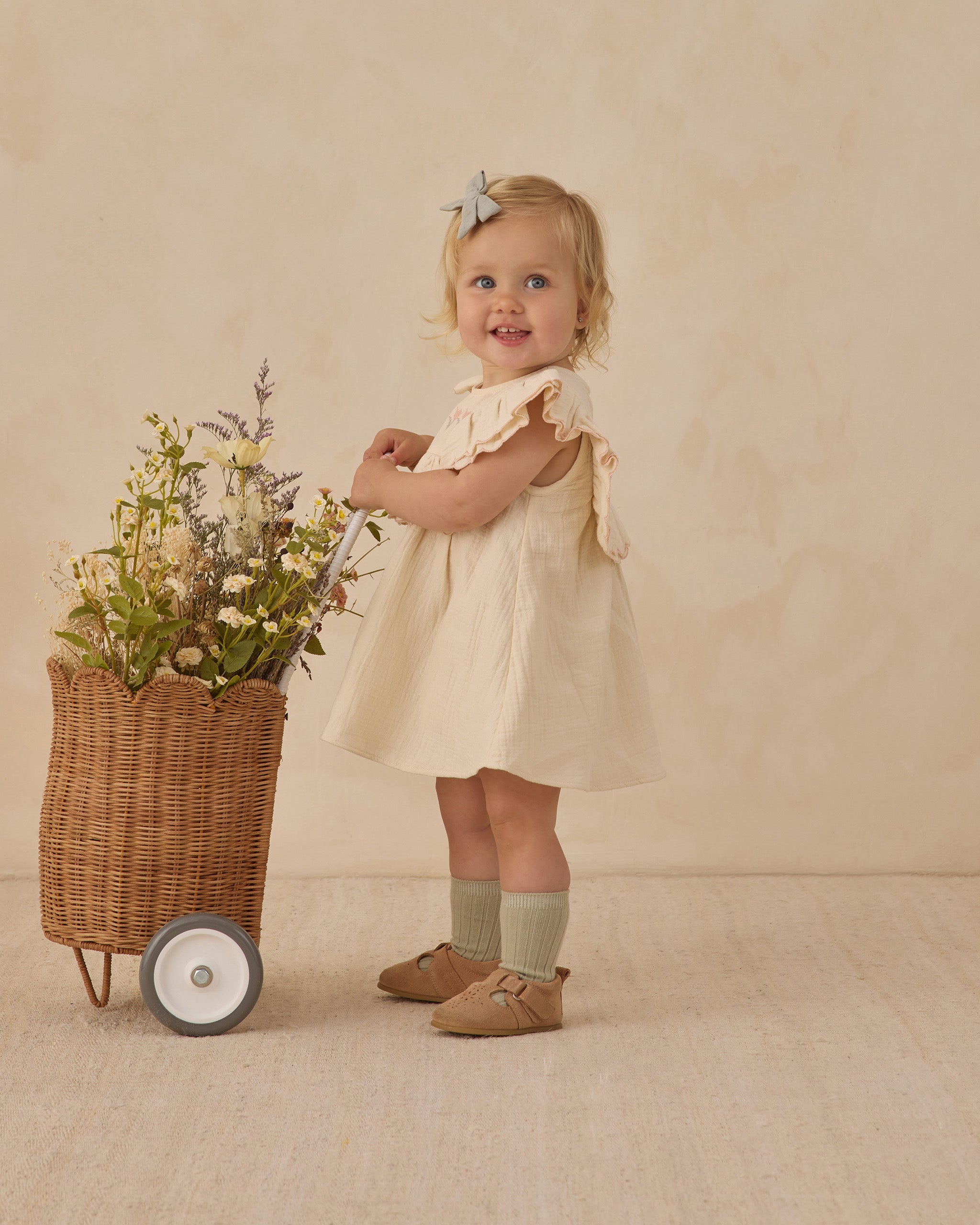 Lulu Dress Natural – Quincy Mae