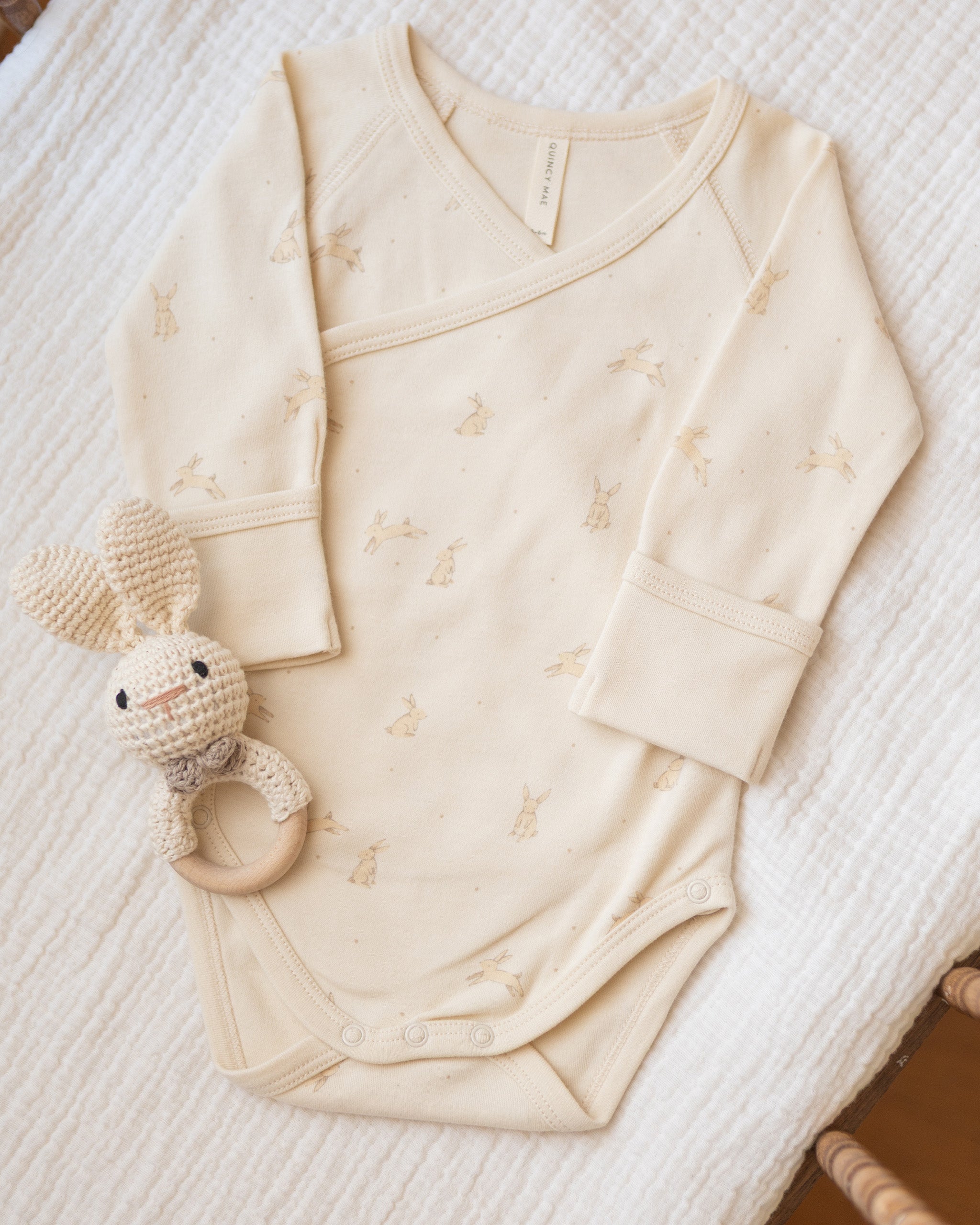 Side Snap Bodysuit Bunnies - Rylee + Cru | Kids Clothes | Trendy Baby Clothes | Modern Infant Outfits |