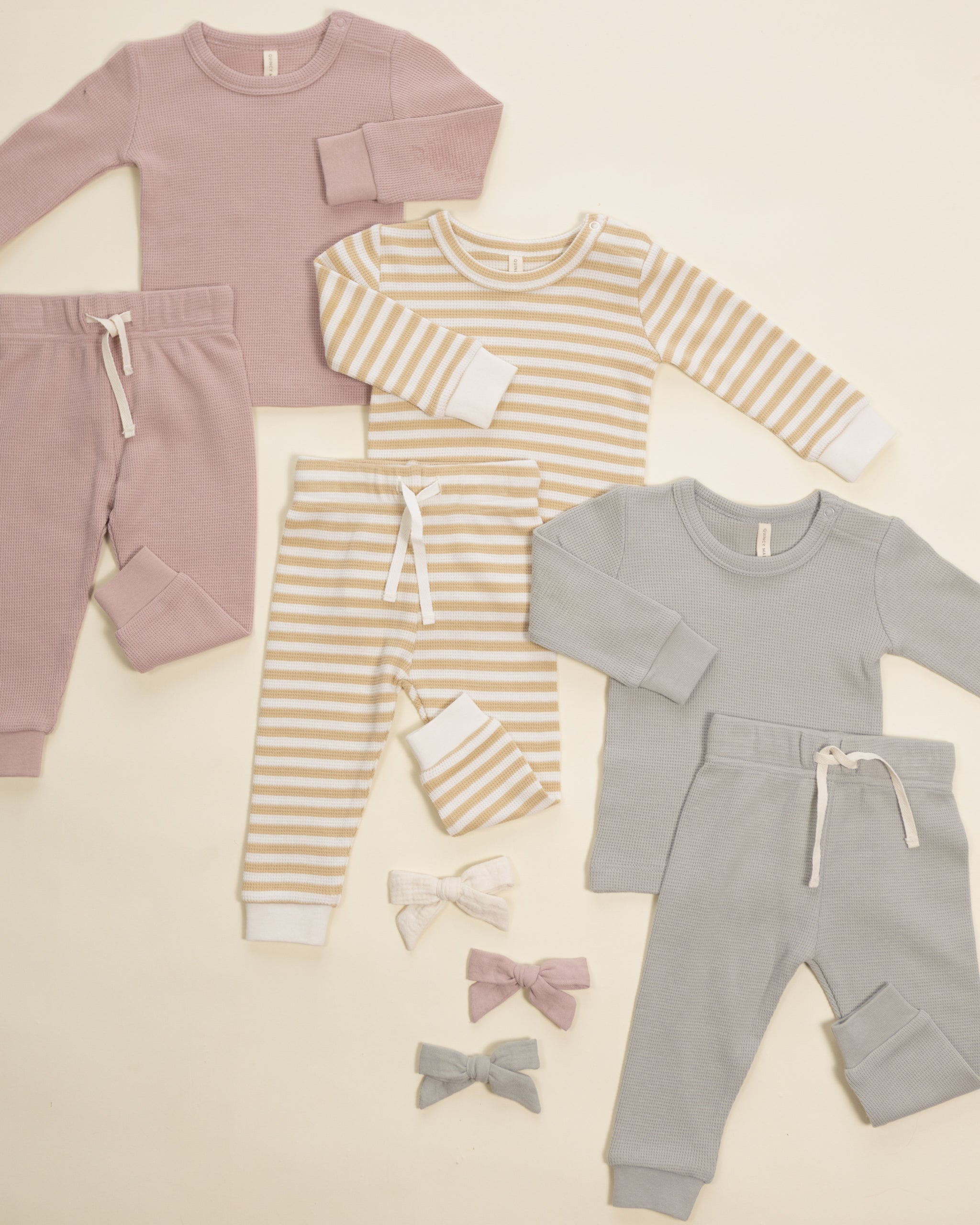 Waffle Top Pant Set Mauve - Rylee + Cru | Kids Clothes | Trendy Baby Clothes | Modern Infant Outfits |