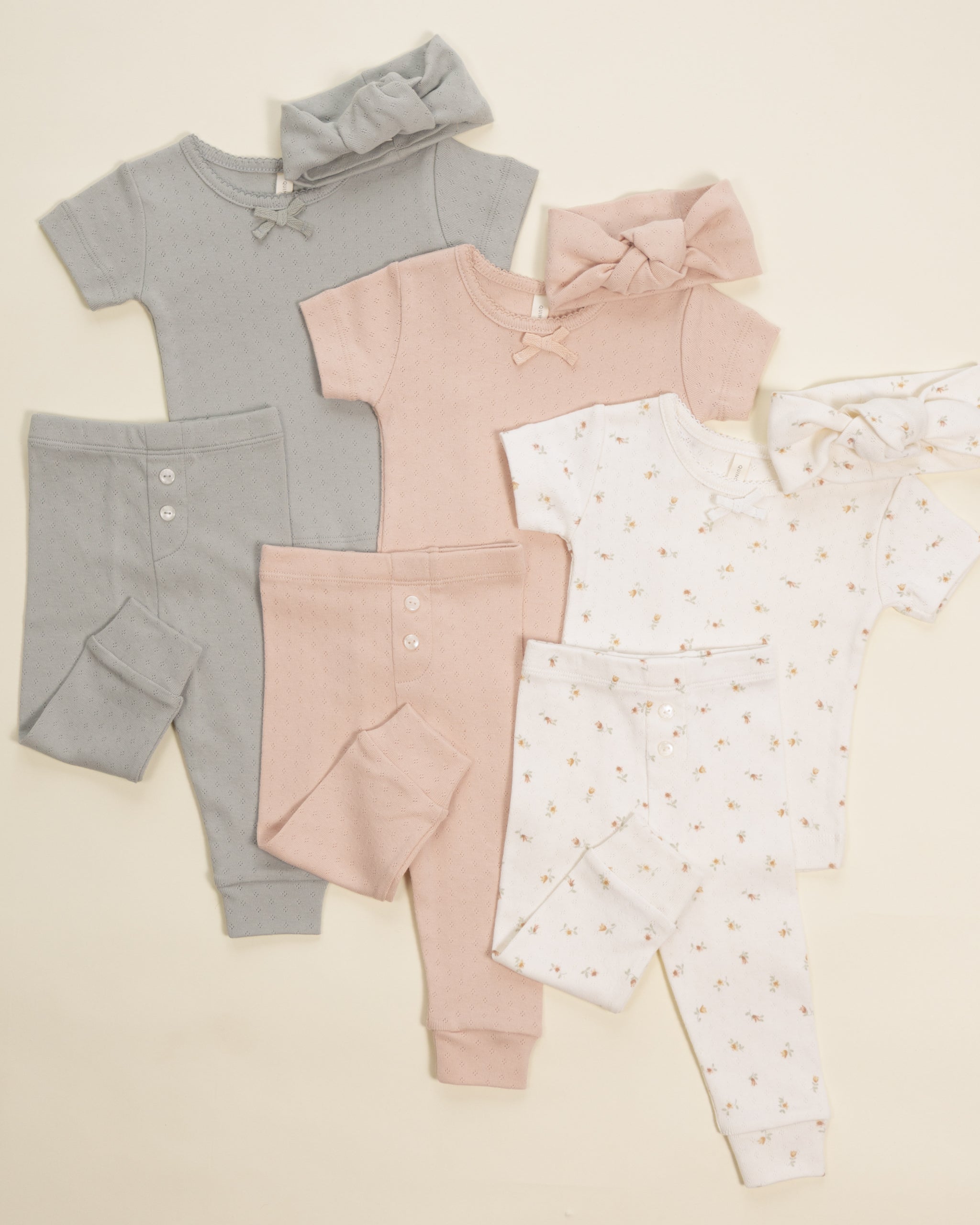 Pointelle Tee + Legging Petit Fleur - Rylee + Cru | Kids Clothes | Trendy Baby Clothes | Modern Infant Outfits |