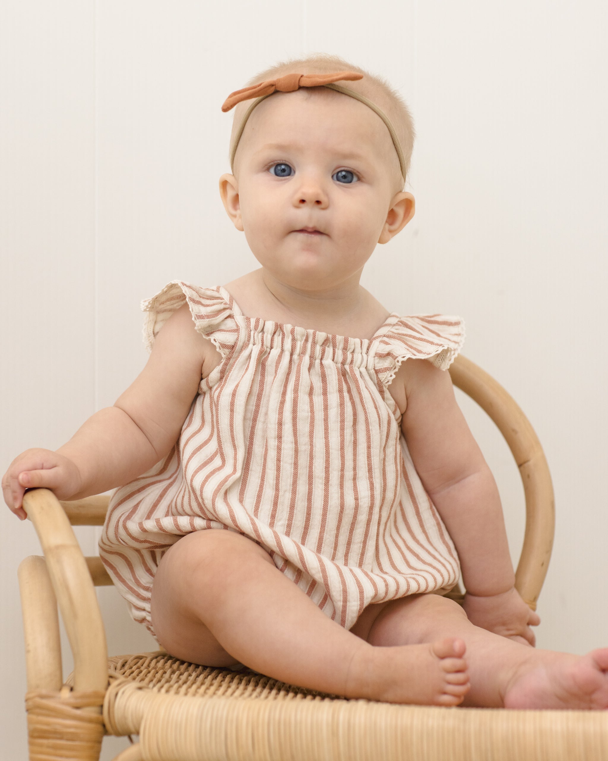 Bonnie Romper Vintage Stripe - Rylee + Cru | Kids Clothes | Trendy Baby Clothes | Modern Infant Outfits |