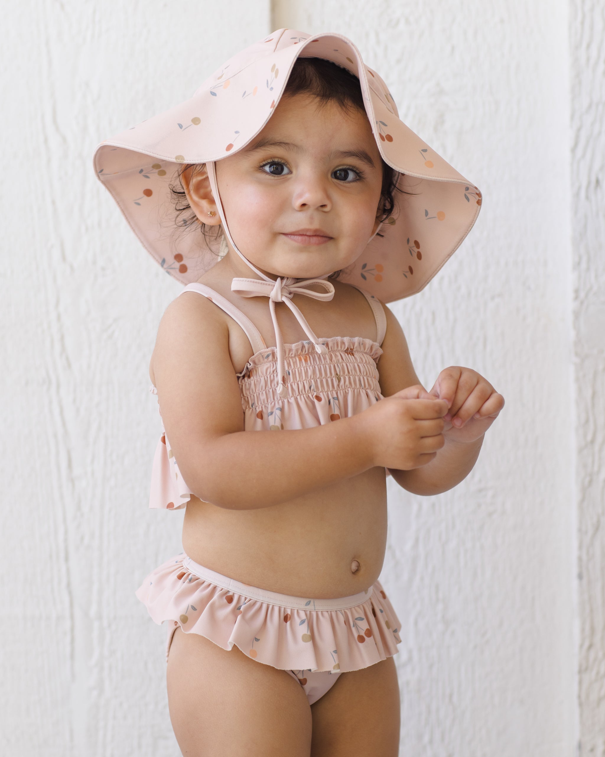 Sun Hat Cherries - Rylee + Cru | Kids Clothes | Trendy Baby Clothes | Modern Infant Outfits |