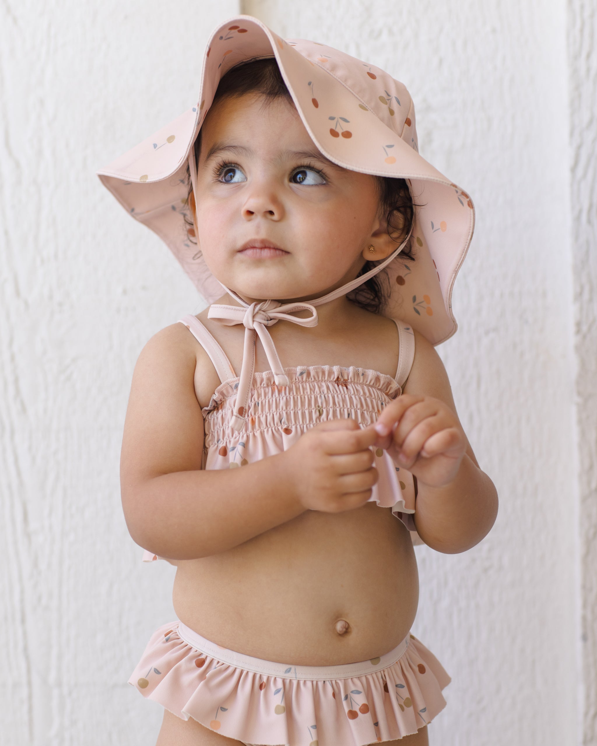 Smocked Ruffle Bikini Cherries - Rylee + Cru | Kids Clothes | Trendy Baby Clothes | Modern Infant Outfits |