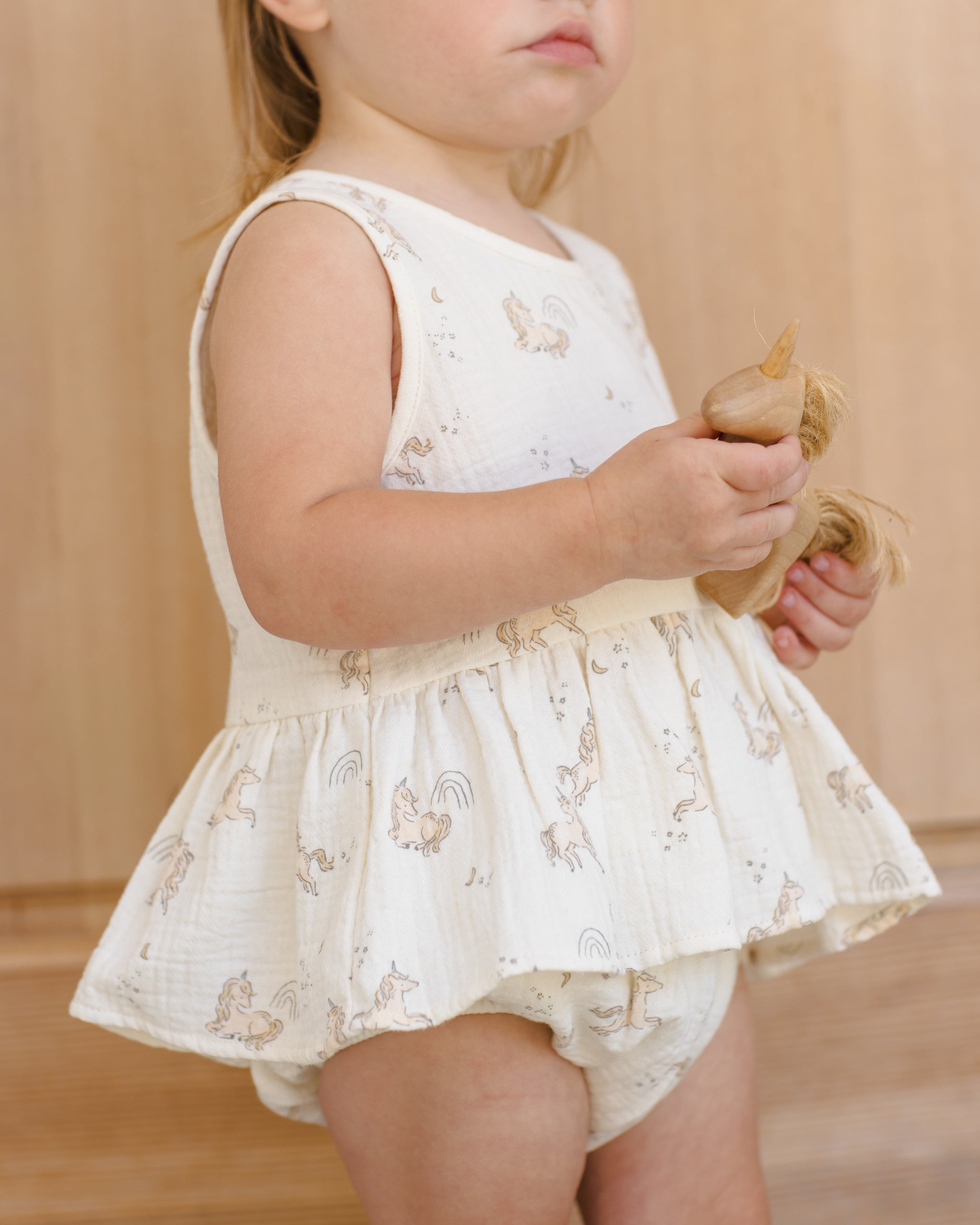 Sleeveless Peplum Set Unicorns - Rylee + Cru | Kids Clothes | Trendy Baby Clothes | Modern Infant Outfits |