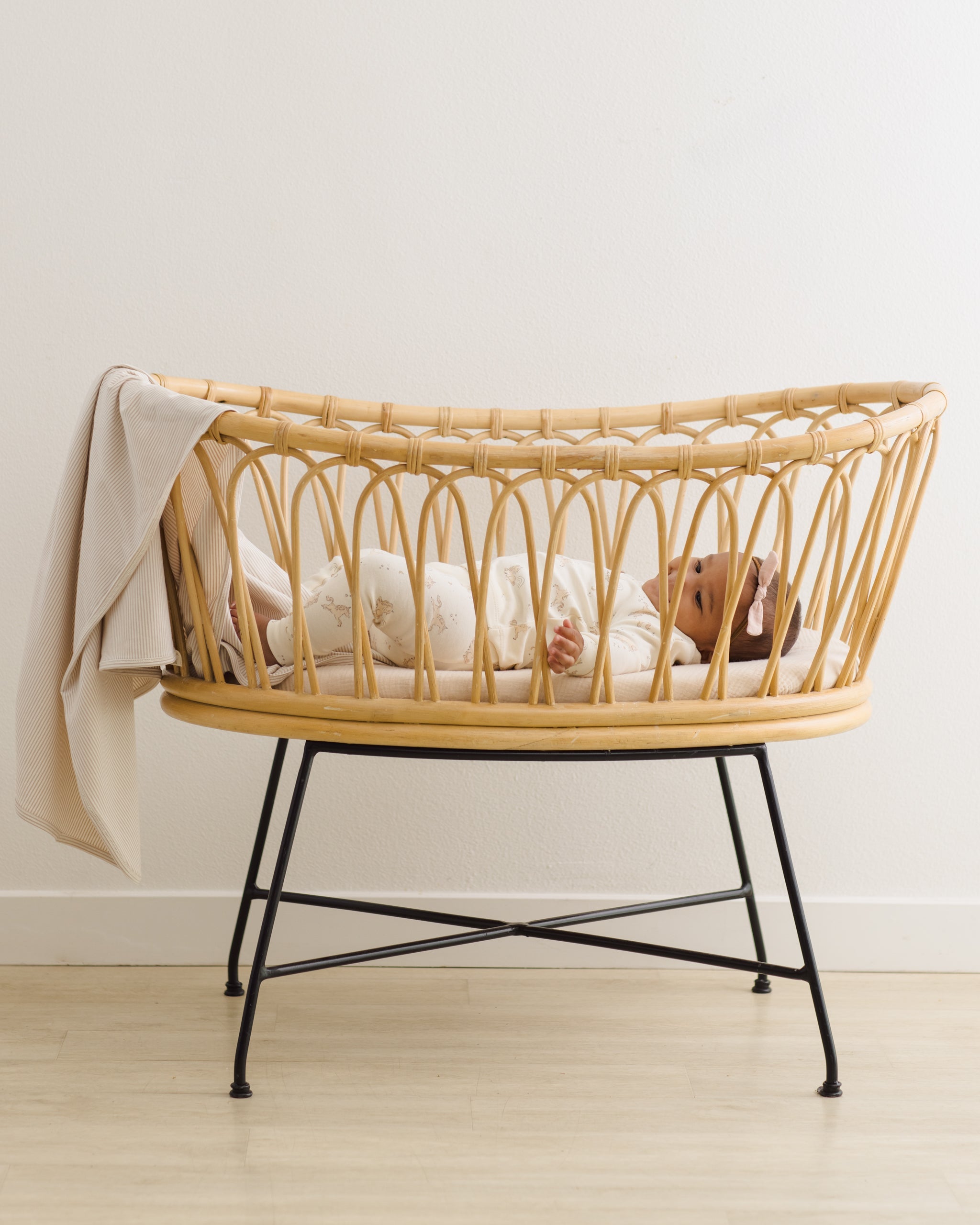 Swaddle Oat Micro Stripe - Rylee + Cru | Kids Clothes | Trendy Baby Clothes | Modern Infant Outfits |