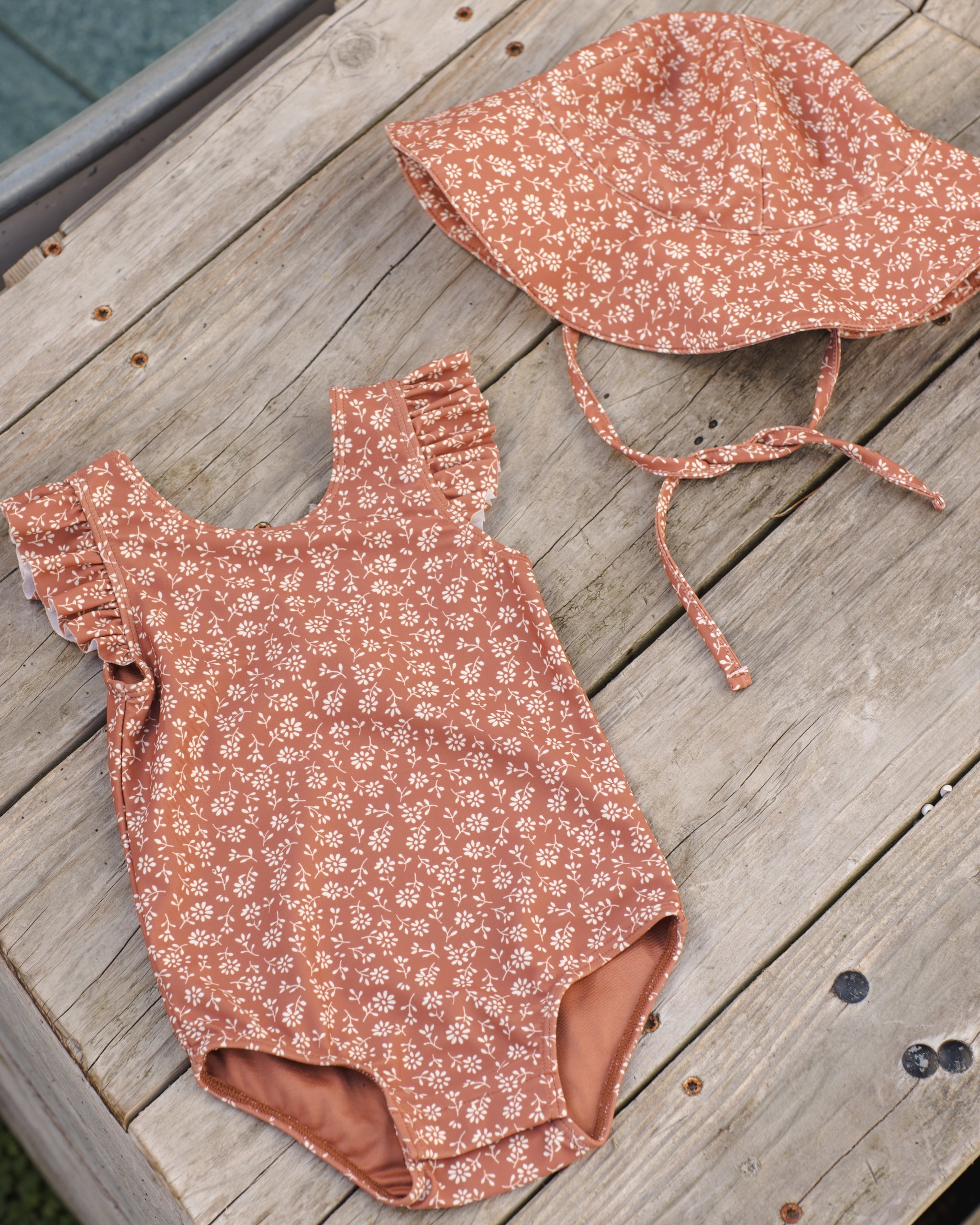 Scoop Back One-Piece Swimsuit Poppy Floral - Rylee + Cru | Kids Clothes | Trendy Baby Clothes | Modern Infant Outfits |