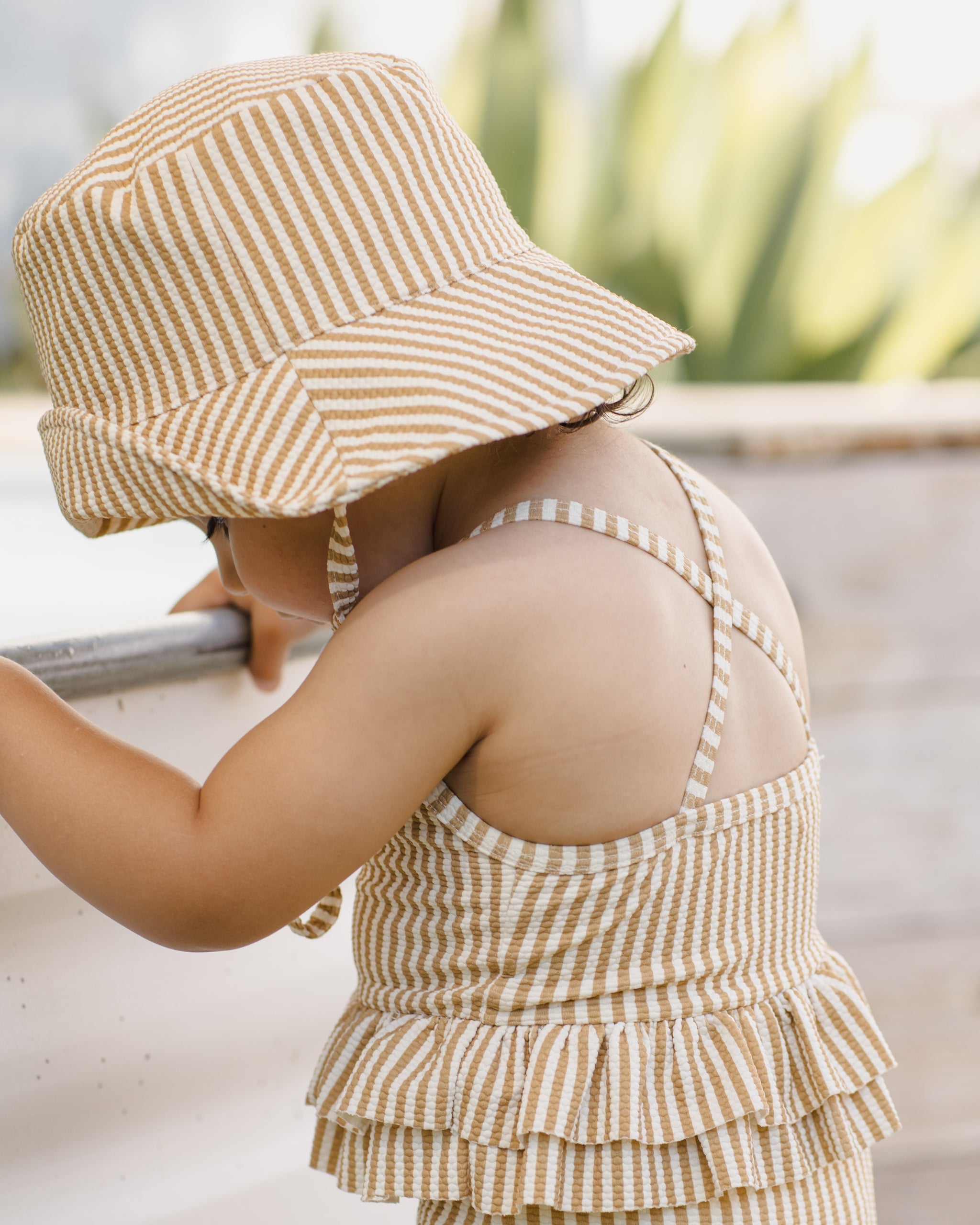 Bucket Hat Honey Stripe Small - Rylee + Cru | Kids Clothes | Trendy Baby Clothes | Modern Infant Outfits |