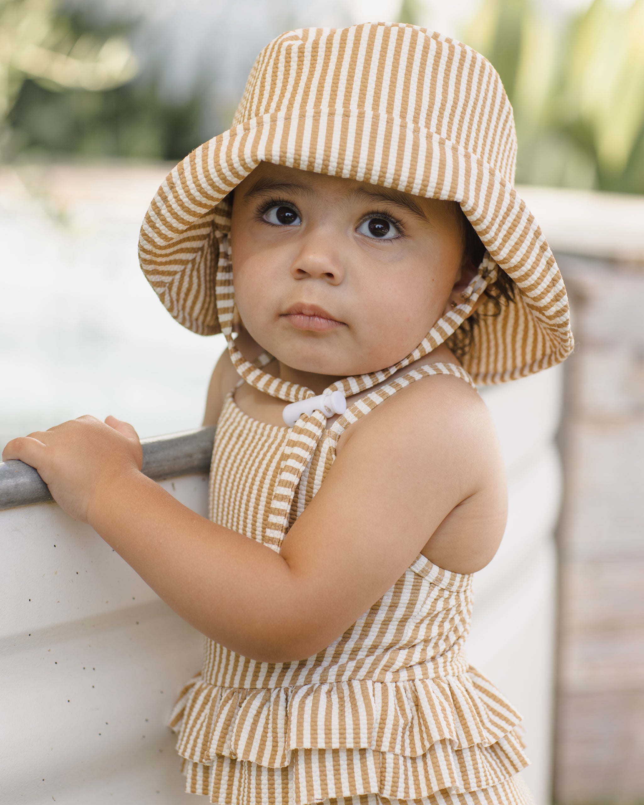 Bucket Hat Honey Stripe Small - Rylee + Cru | Kids Clothes | Trendy Baby Clothes | Modern Infant Outfits |