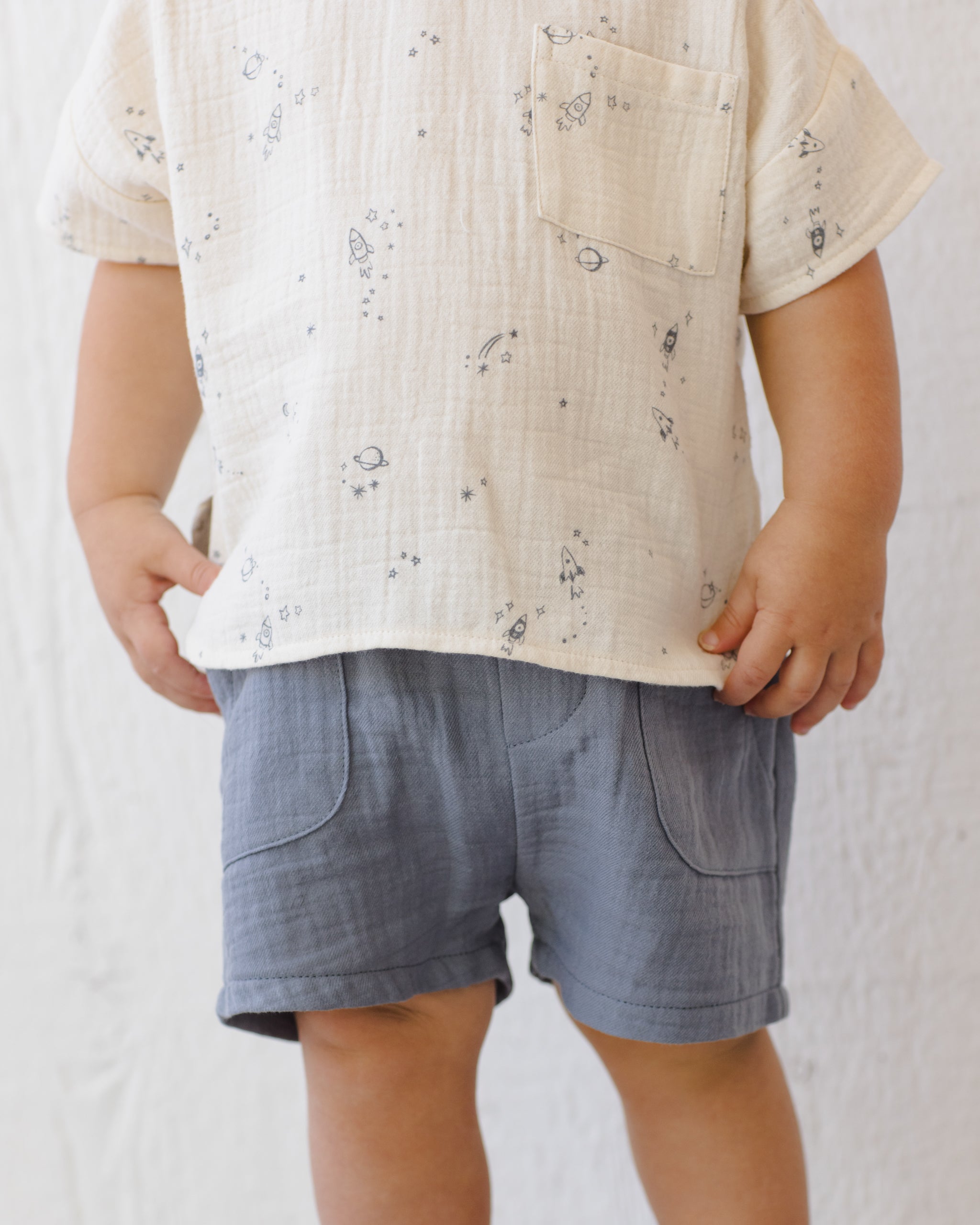 Utility Short Ocean - Rylee + Cru | Kids Clothes | Trendy Baby Clothes | Modern Infant Outfits |