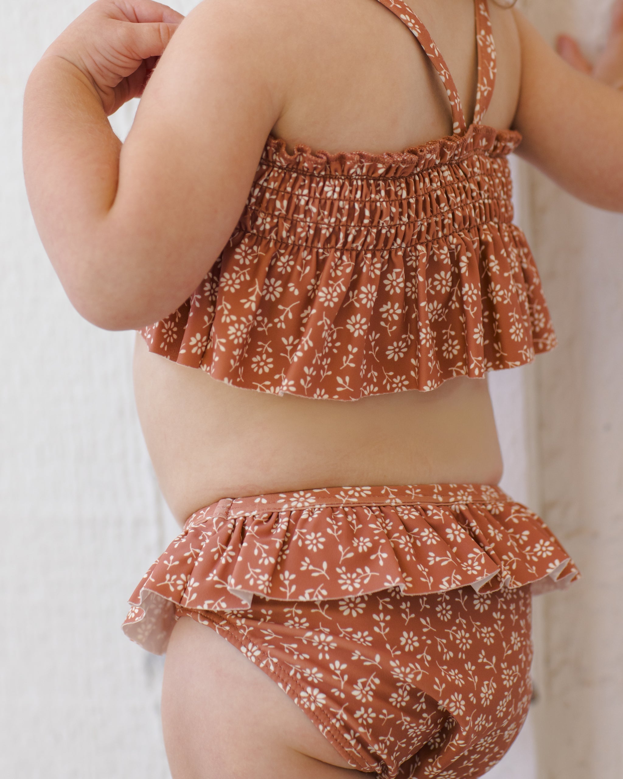 Smocked Ruffle Bikini Poppy Floral - Rylee + Cru | Kids Clothes | Trendy Baby Clothes | Modern Infant Outfits |