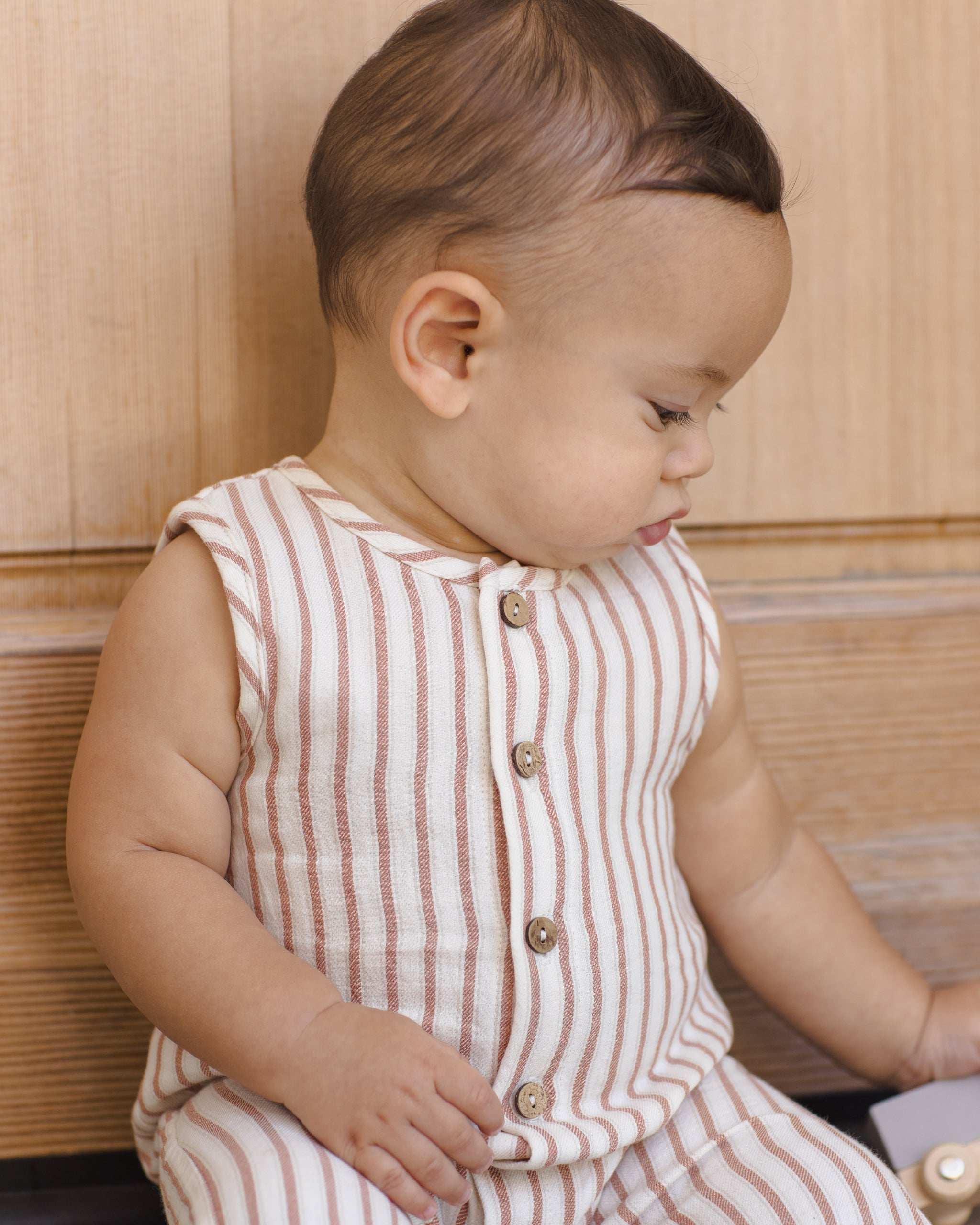 Woven Jumpsuit Vintage Stripe - Rylee + Cru | Kids Clothes | Trendy Baby Clothes | Modern Infant Outfits |