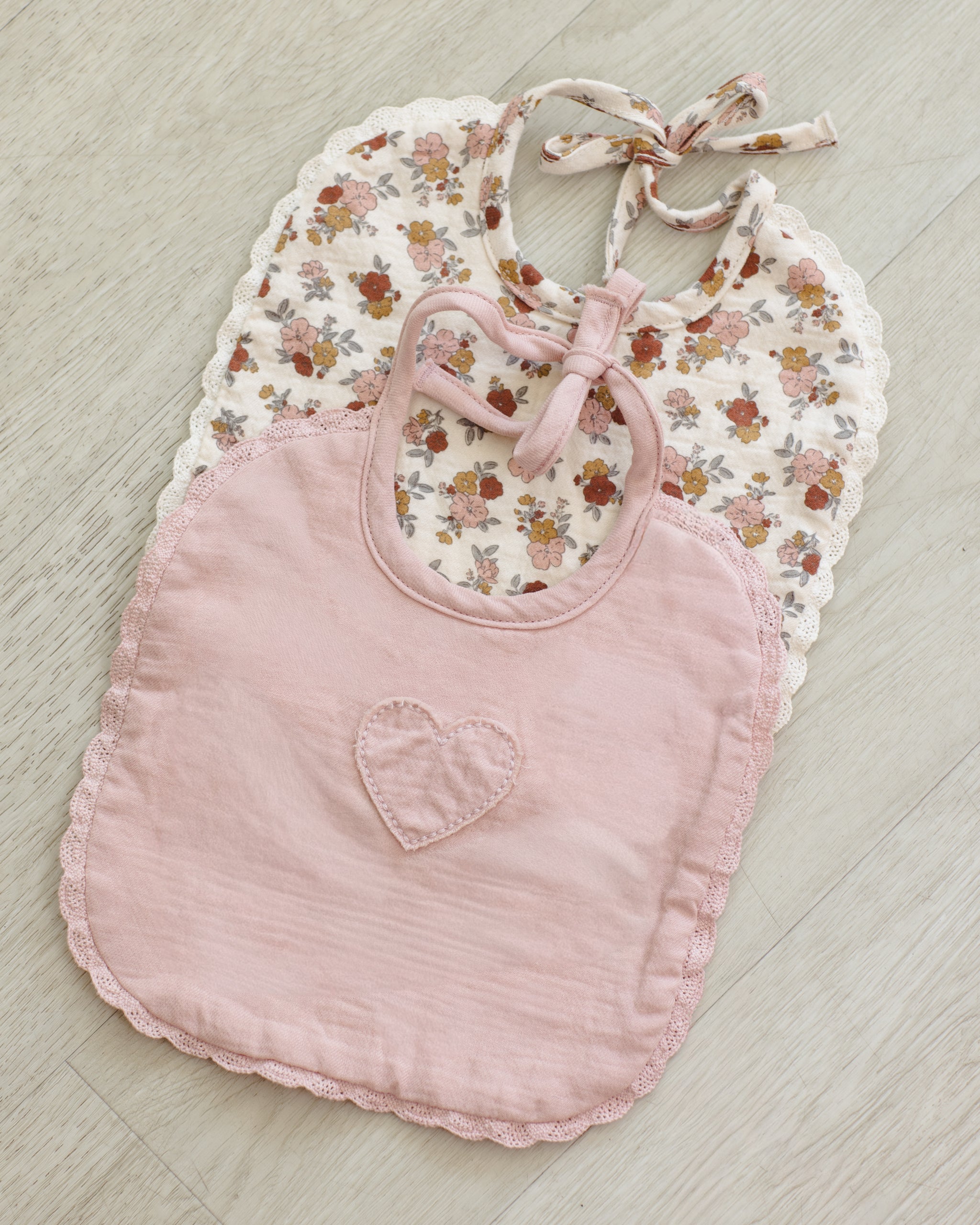 Woven Tie Bib Blush - Rylee + Cru | Kids Clothes | Trendy Baby Clothes | Modern Infant Outfits |