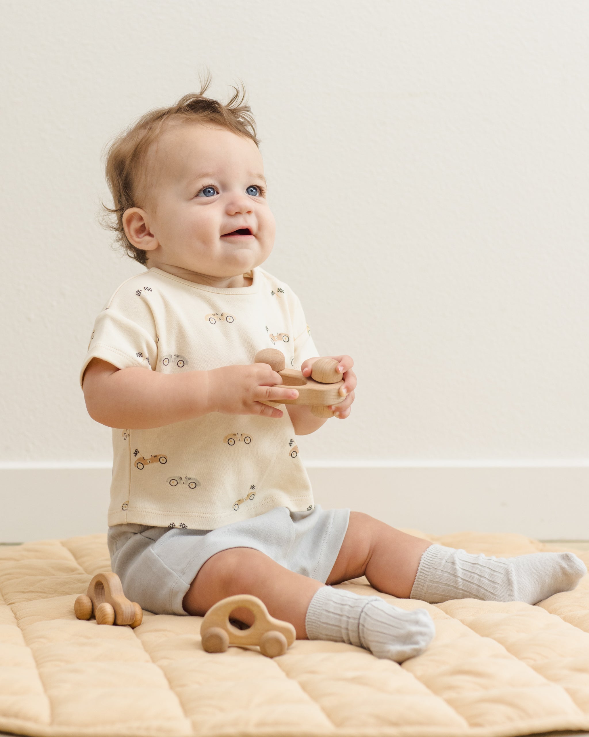 Play Short Sky - Rylee + Cru | Kids Clothes | Trendy Baby Clothes | Modern Infant Outfits |