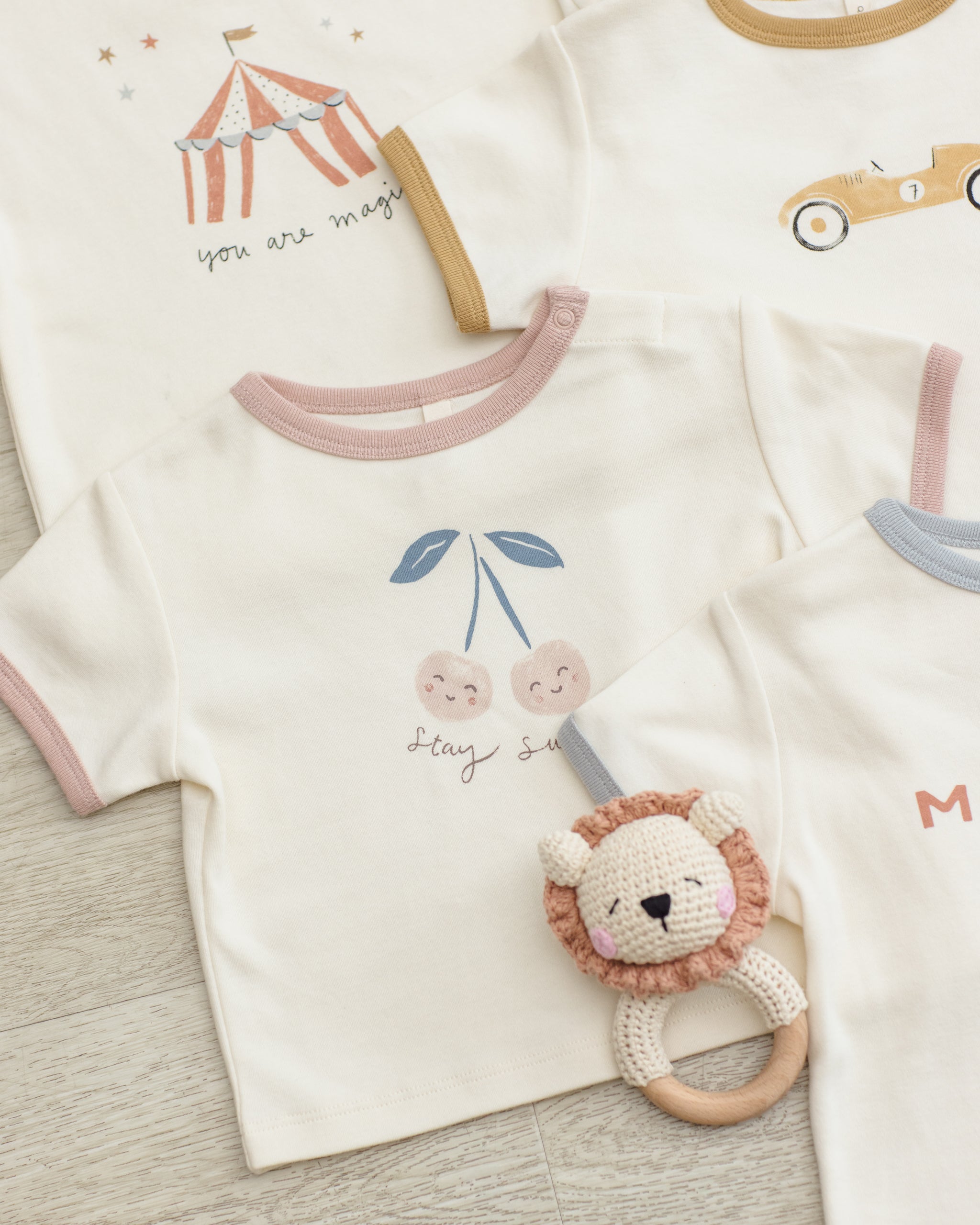 Ringer Tee Cherry - Rylee + Cru | Kids Clothes | Trendy Baby Clothes | Modern Infant Outfits |