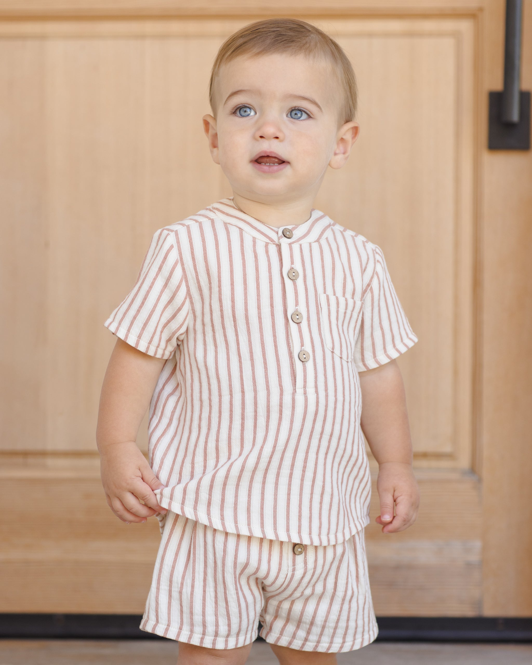 Jaxson Shirt Vintage Stripe - Rylee + Cru | Kids Clothes | Trendy Baby Clothes | Modern Infant Outfits |