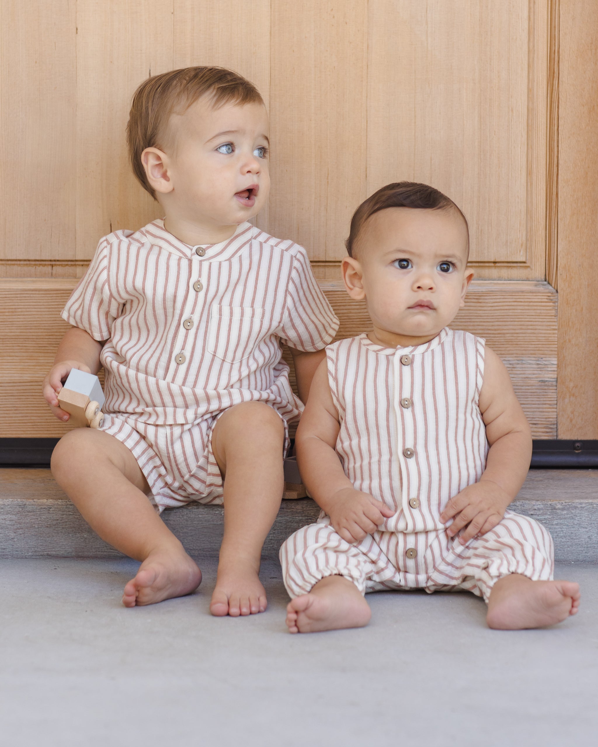 Jaxson Shirt Vintage Stripe - Rylee + Cru | Kids Clothes | Trendy Baby Clothes | Modern Infant Outfits |