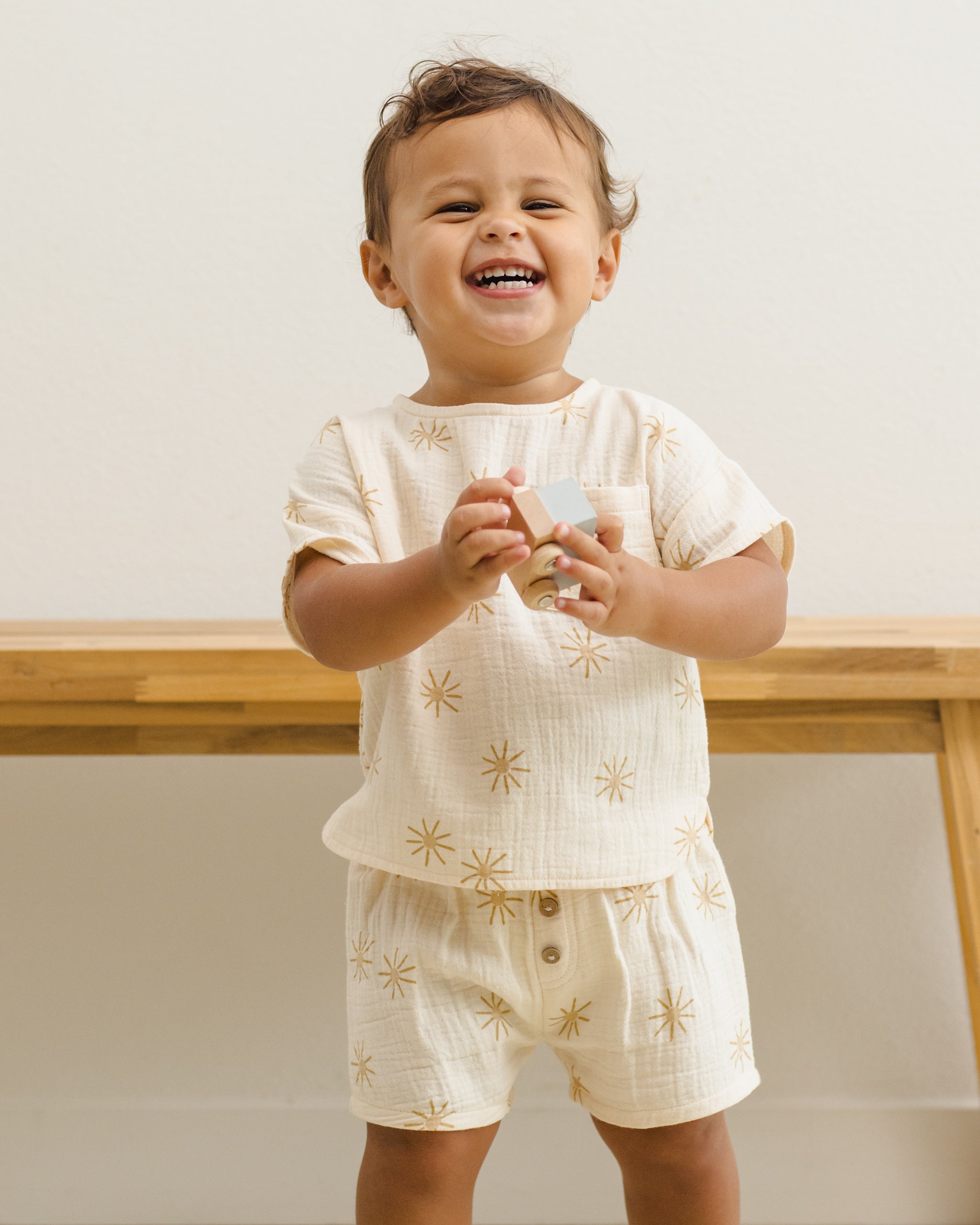 Woven Short Sunburst - Rylee + Cru | Kids Clothes | Trendy Baby Clothes | Modern Infant Outfits |