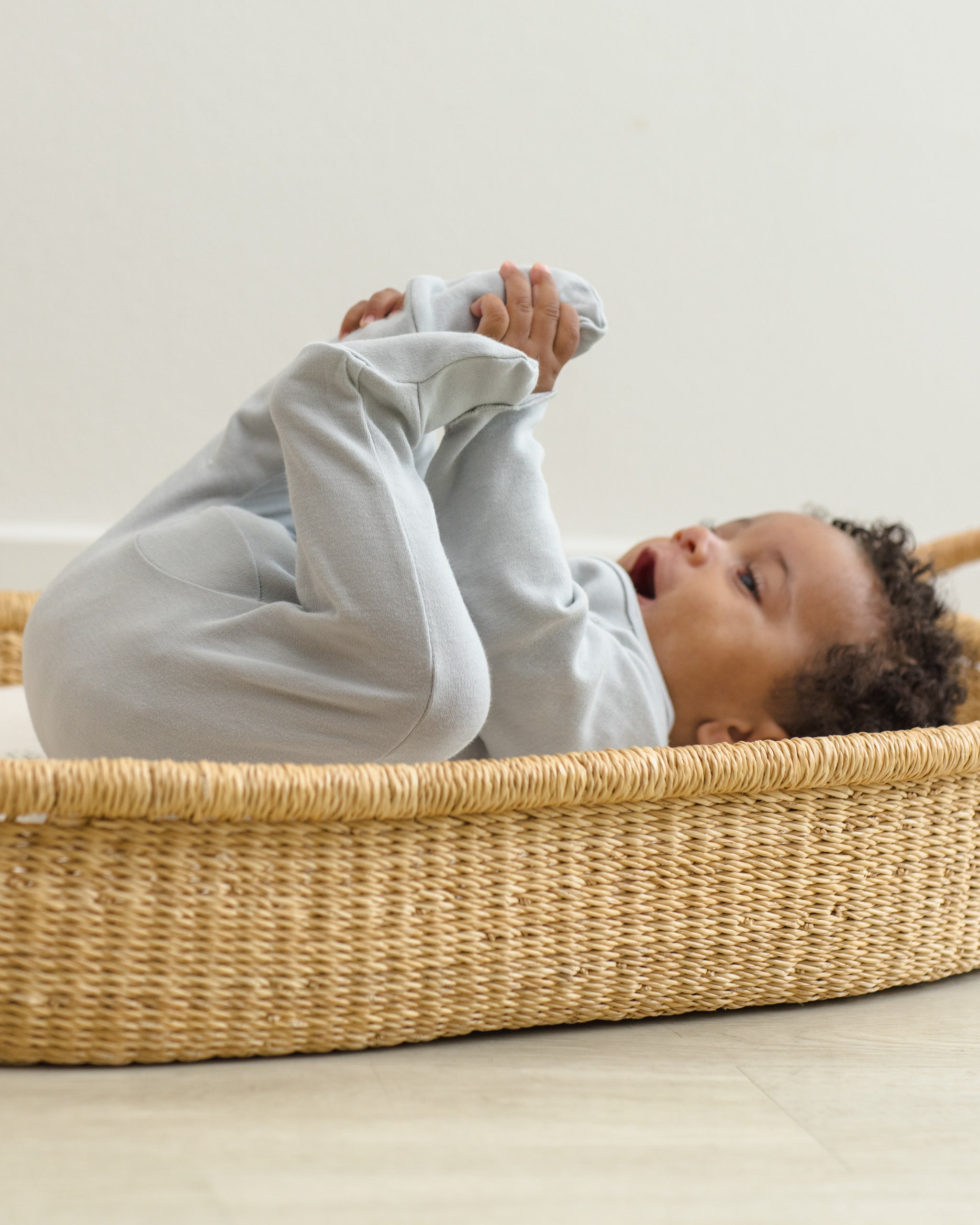 Wrap Top + Footed Pant Set Sky - Rylee + Cru | Kids Clothes | Trendy Baby Clothes | Modern Infant Outfits |