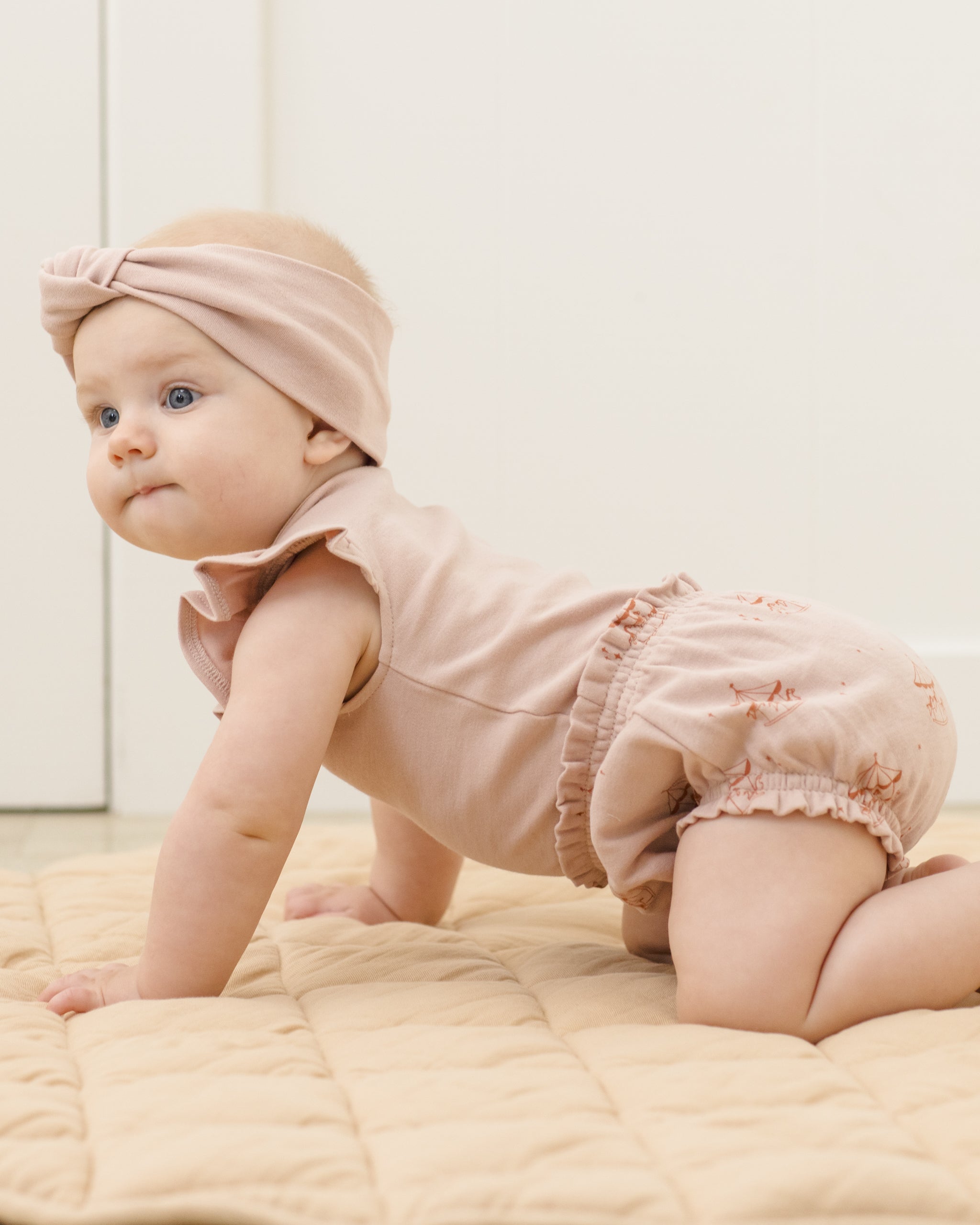 Flutter Sleeve Bodysuit Blush - Rylee + Cru | Kids Clothes | Trendy Baby Clothes | Modern Infant Outfits |