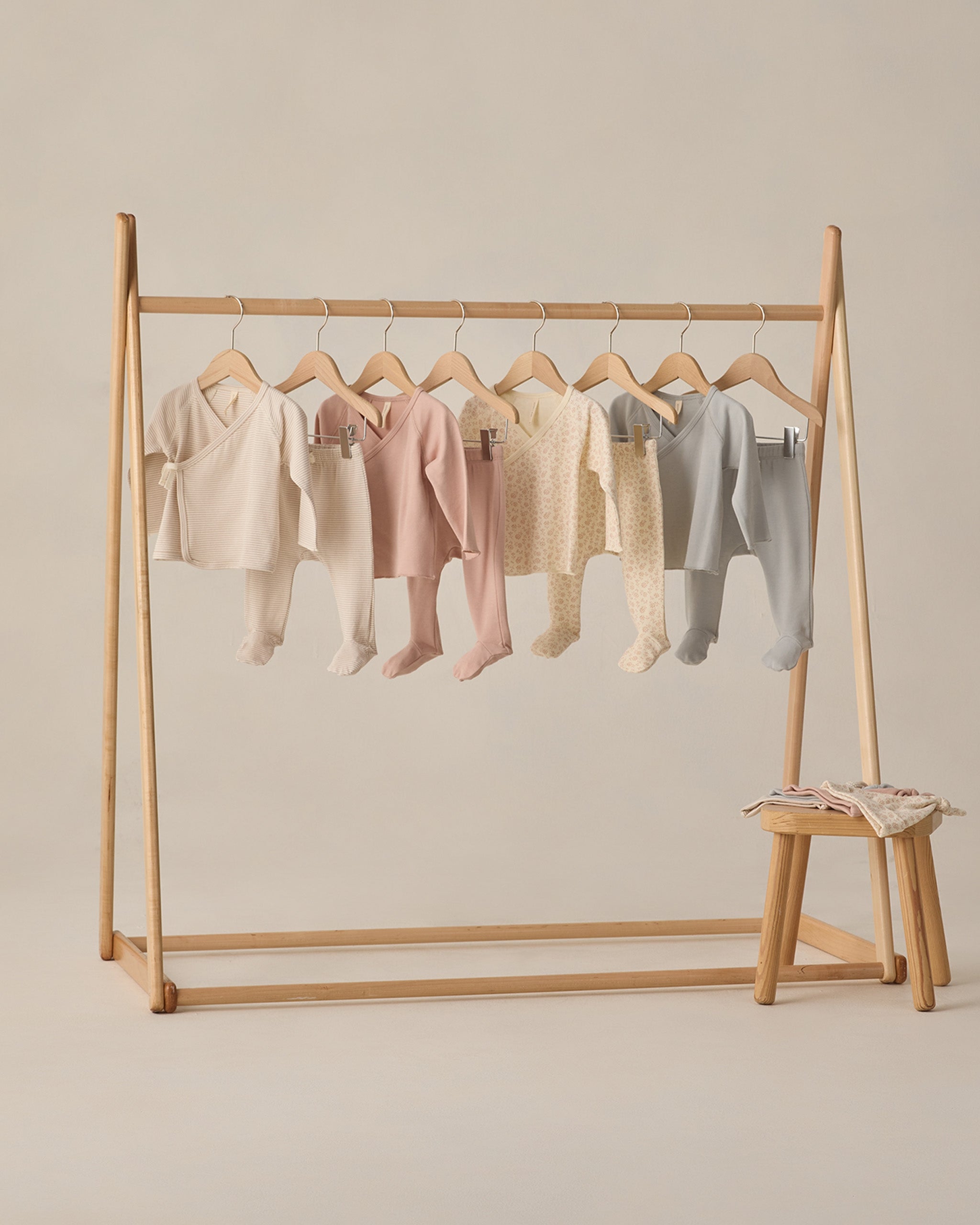 Wrap Top + Footed Pant Set Sky - Rylee + Cru | Kids Clothes | Trendy Baby Clothes | Modern Infant Outfits |