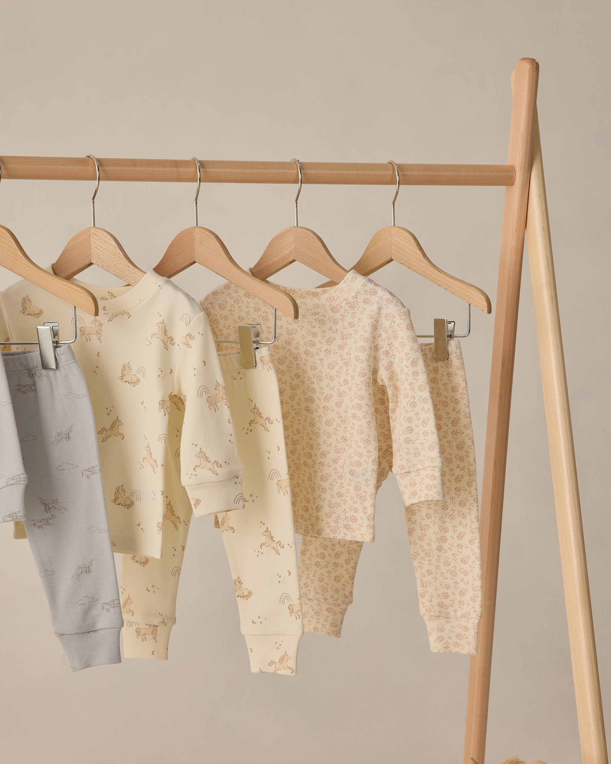 Jersey Pajama Set Unicorns - Rylee + Cru | Kids Clothes | Trendy Baby Clothes | Modern Infant Outfits |