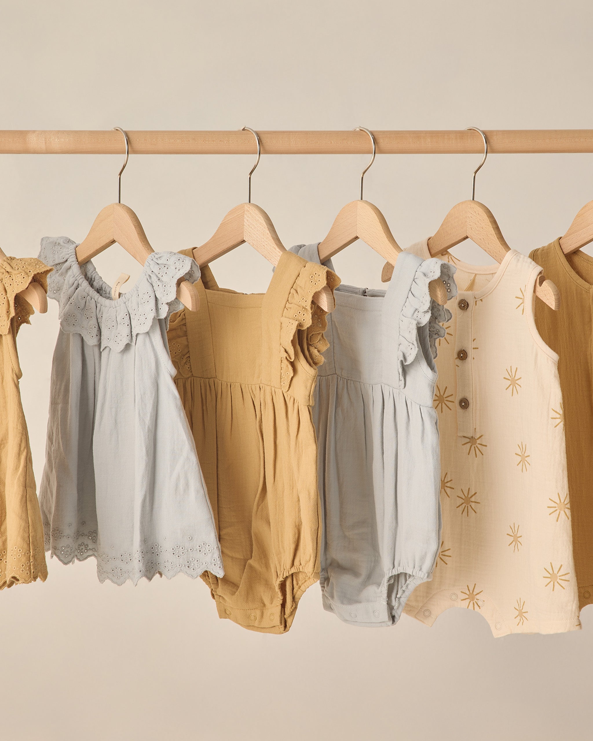 Naomi Romper Sky - Rylee + Cru | Kids Clothes | Trendy Baby Clothes | Modern Infant Outfits |