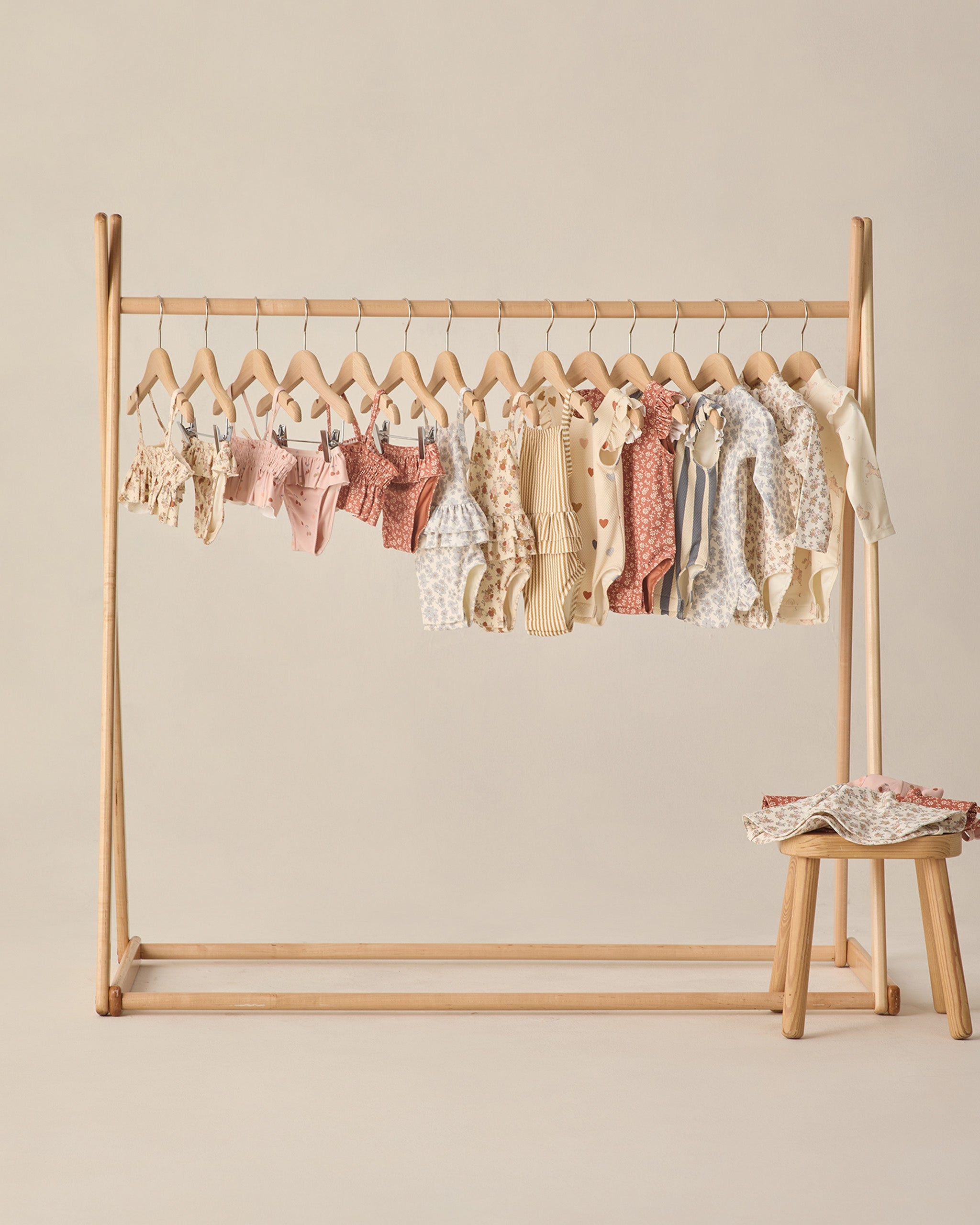 Ruffled One-Piece Swimsuit Bloom - Rylee + Cru | Kids Clothes | Trendy Baby Clothes | Modern Infant Outfits |