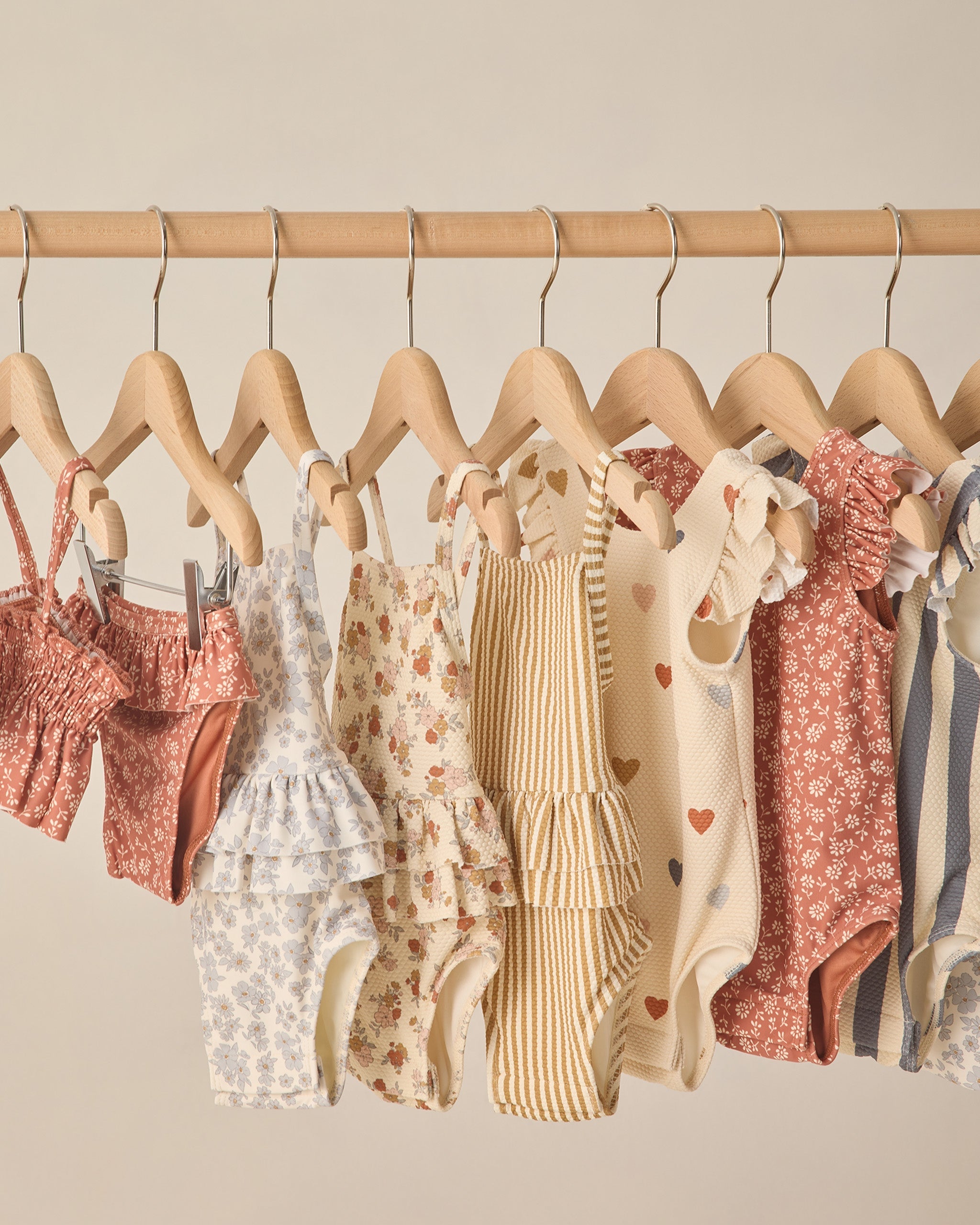 Ruffled One-Piece Swimsuit Bloom - Rylee + Cru | Kids Clothes | Trendy Baby Clothes | Modern Infant Outfits |