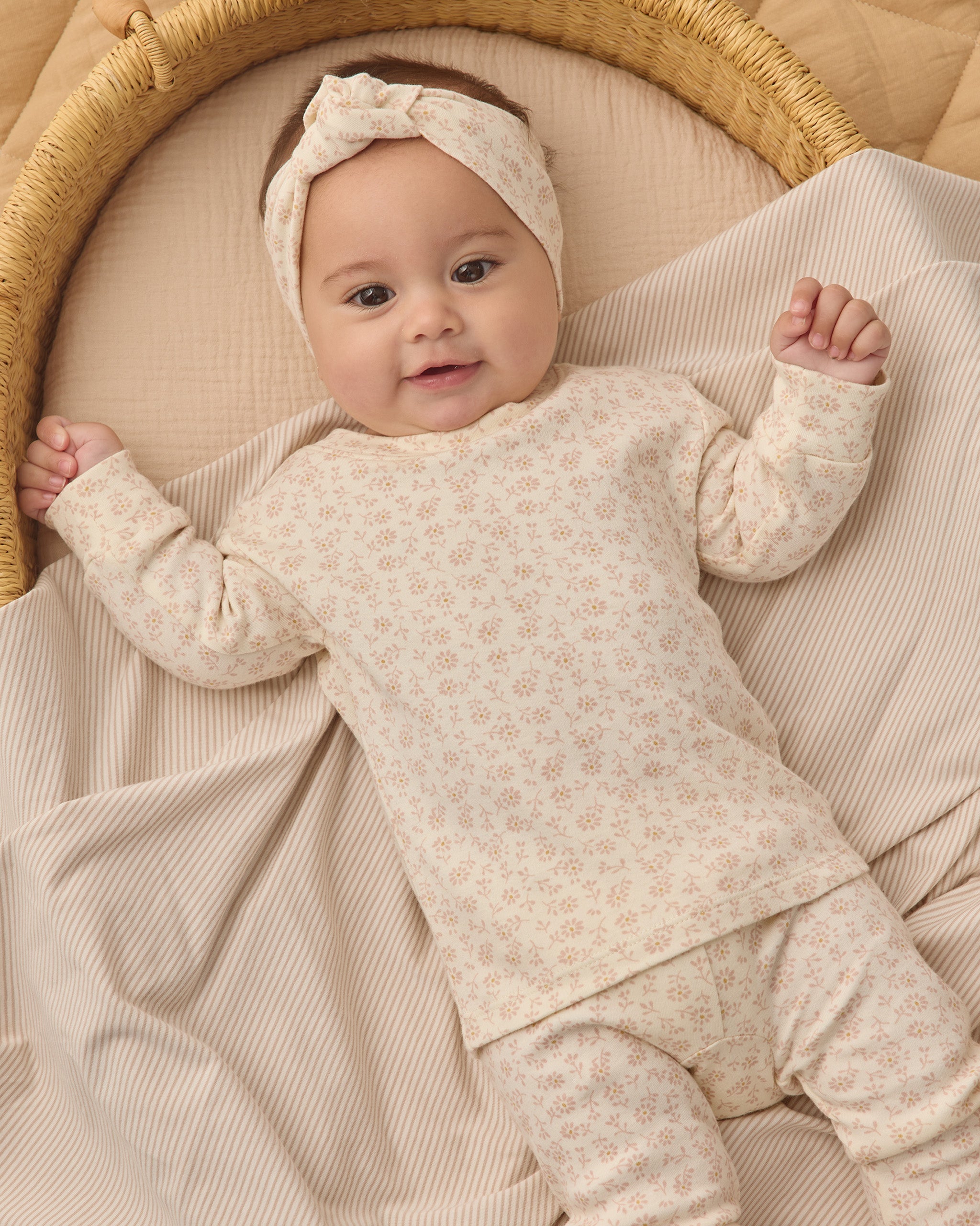 Swaddle Oat Micro Stripe - Rylee + Cru | Kids Clothes | Trendy Baby Clothes | Modern Infant Outfits |