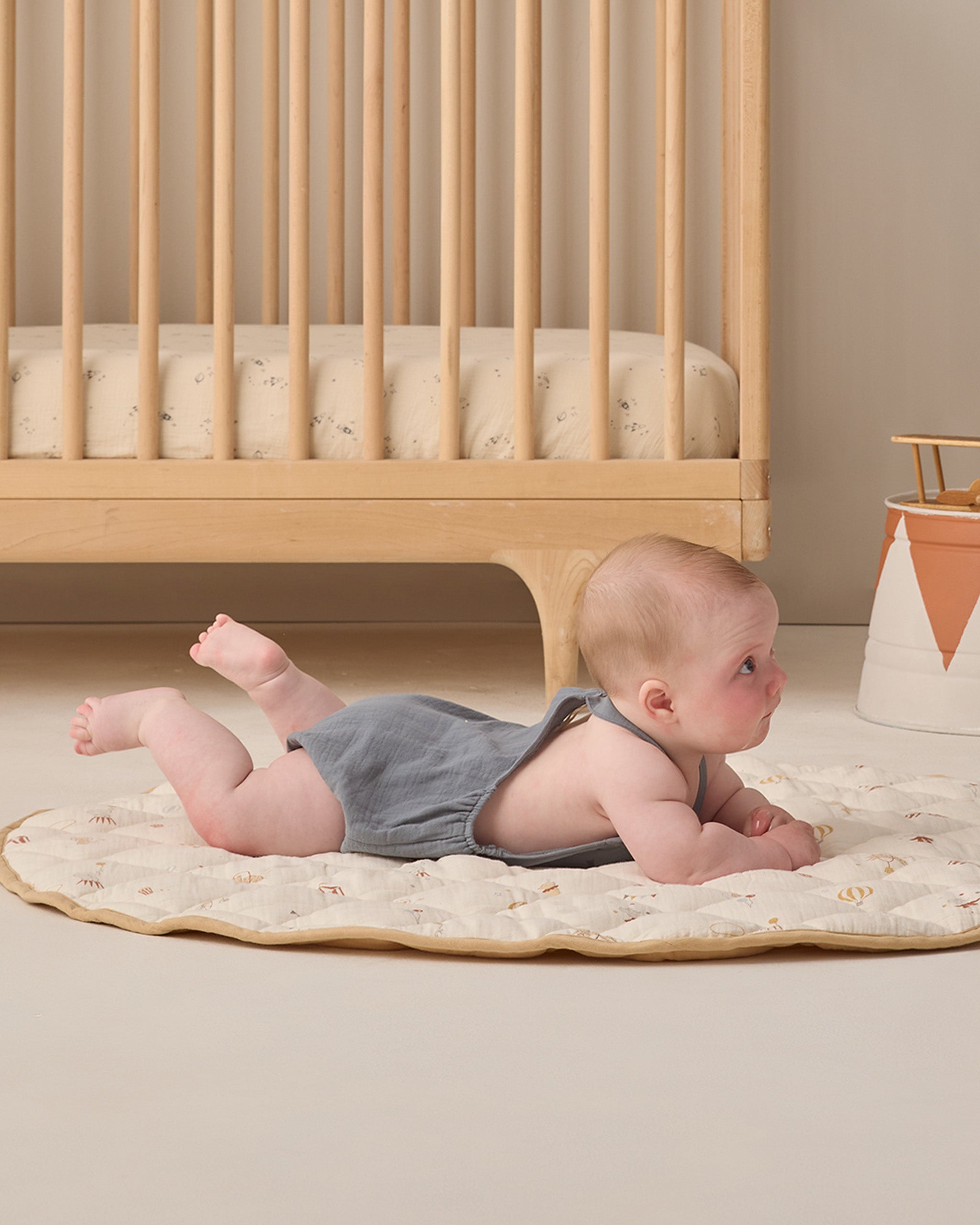 Woven Crib Sheet Space - Rylee + Cru | Kids Clothes | Trendy Baby Clothes | Modern Infant Outfits |