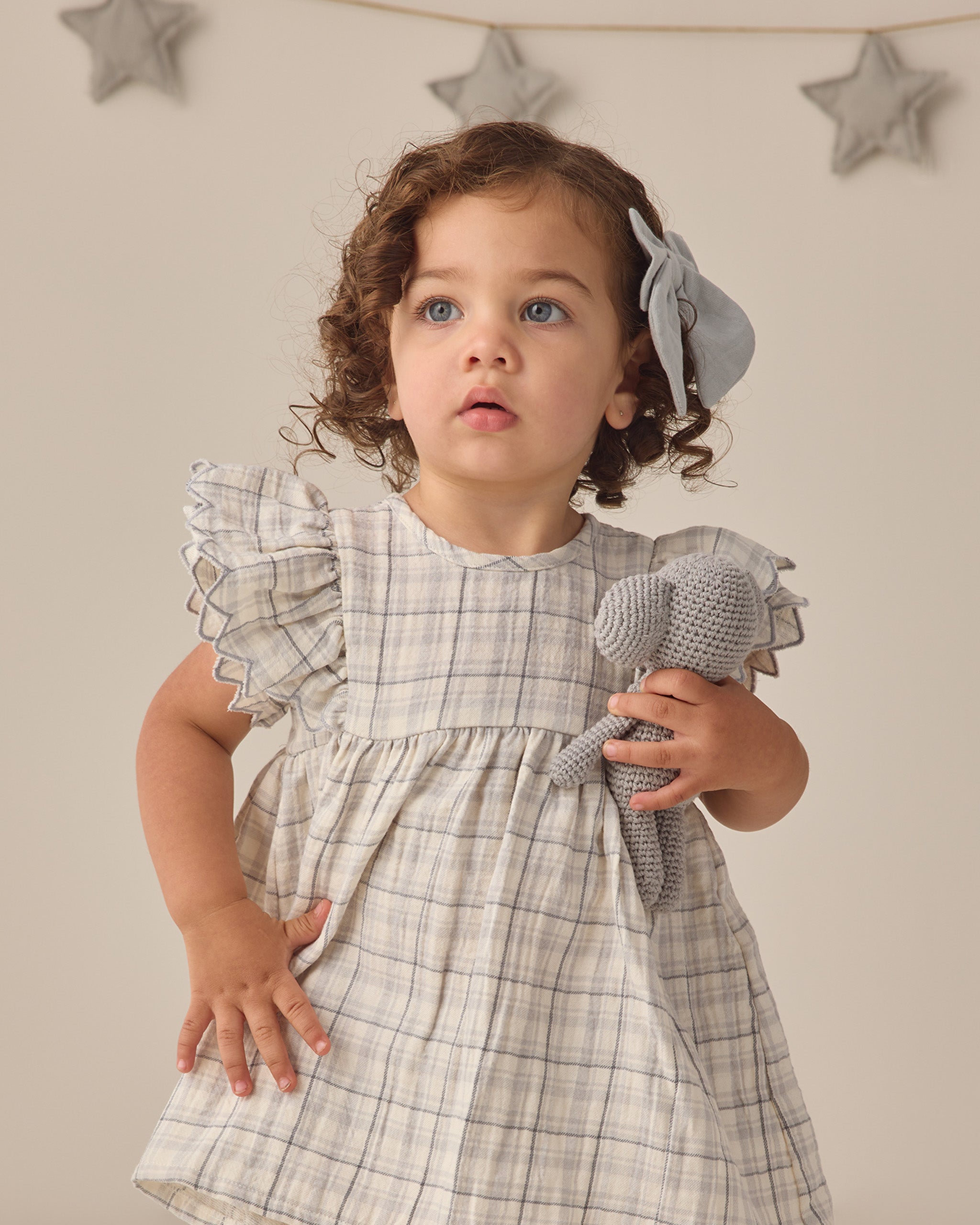 Alina Dress Blue Plaid - Rylee + Cru | Kids Clothes | Trendy Baby Clothes | Modern Infant Outfits |