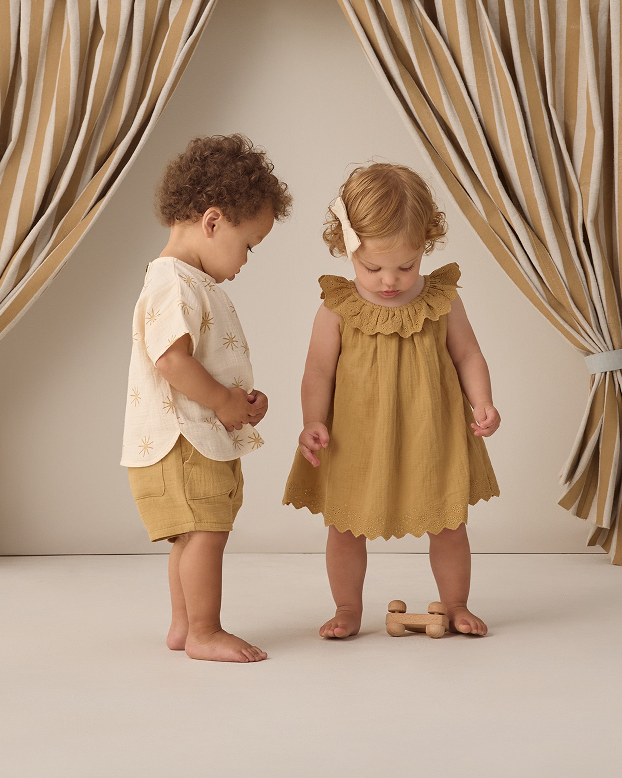 Utility Short Honey - Rylee + Cru | Kids Clothes | Trendy Baby Clothes | Modern Infant Outfits |