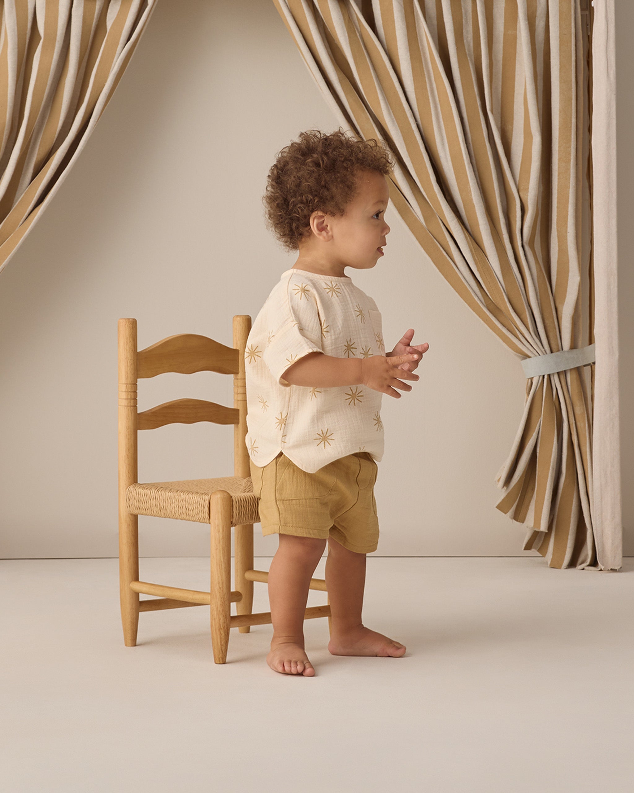 Utility Short Honey - Rylee + Cru | Kids Clothes | Trendy Baby Clothes | Modern Infant Outfits |