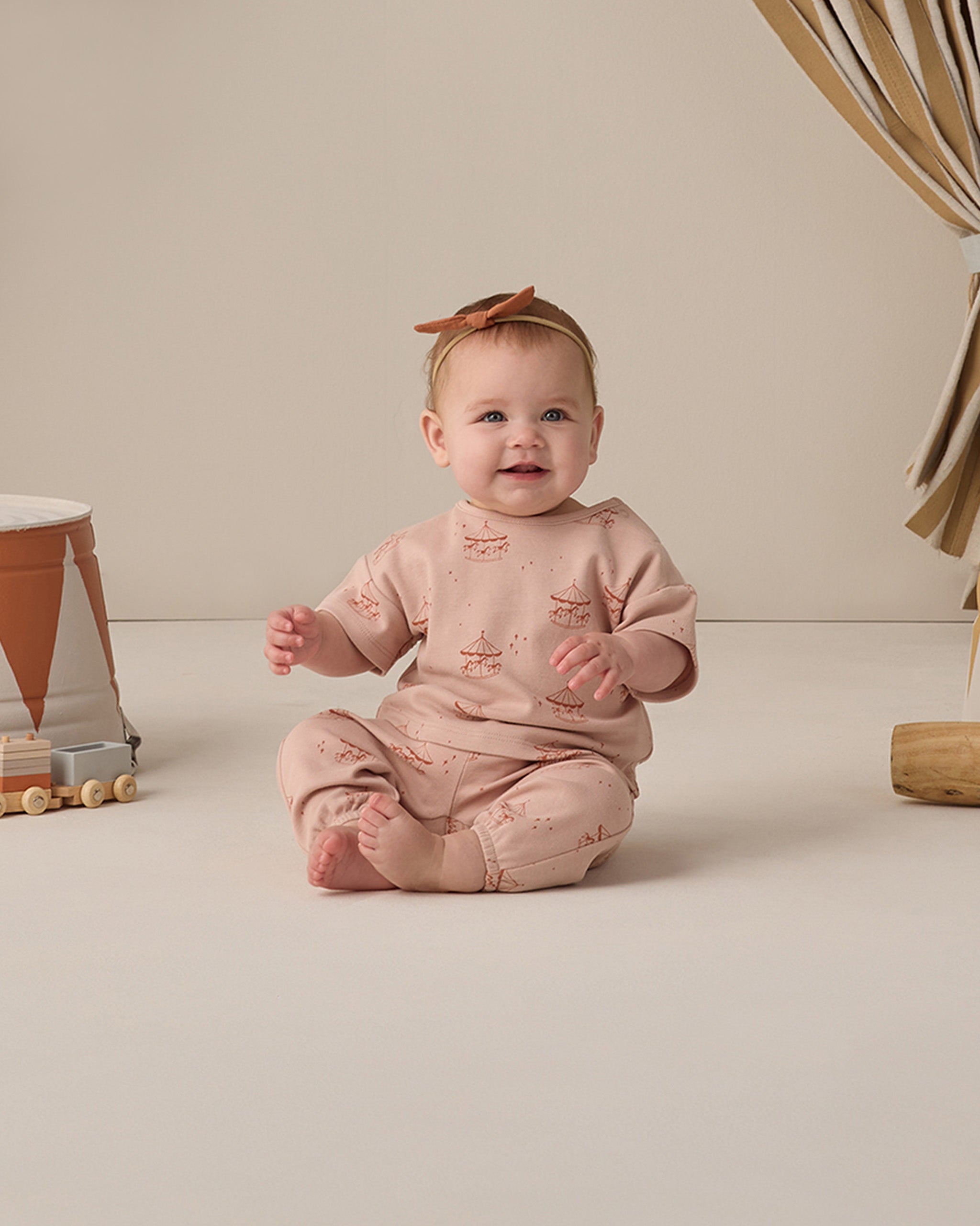 Little Knot Headband Poppy - Rylee + Cru | Kids Clothes | Trendy Baby Clothes | Modern Infant Outfits |