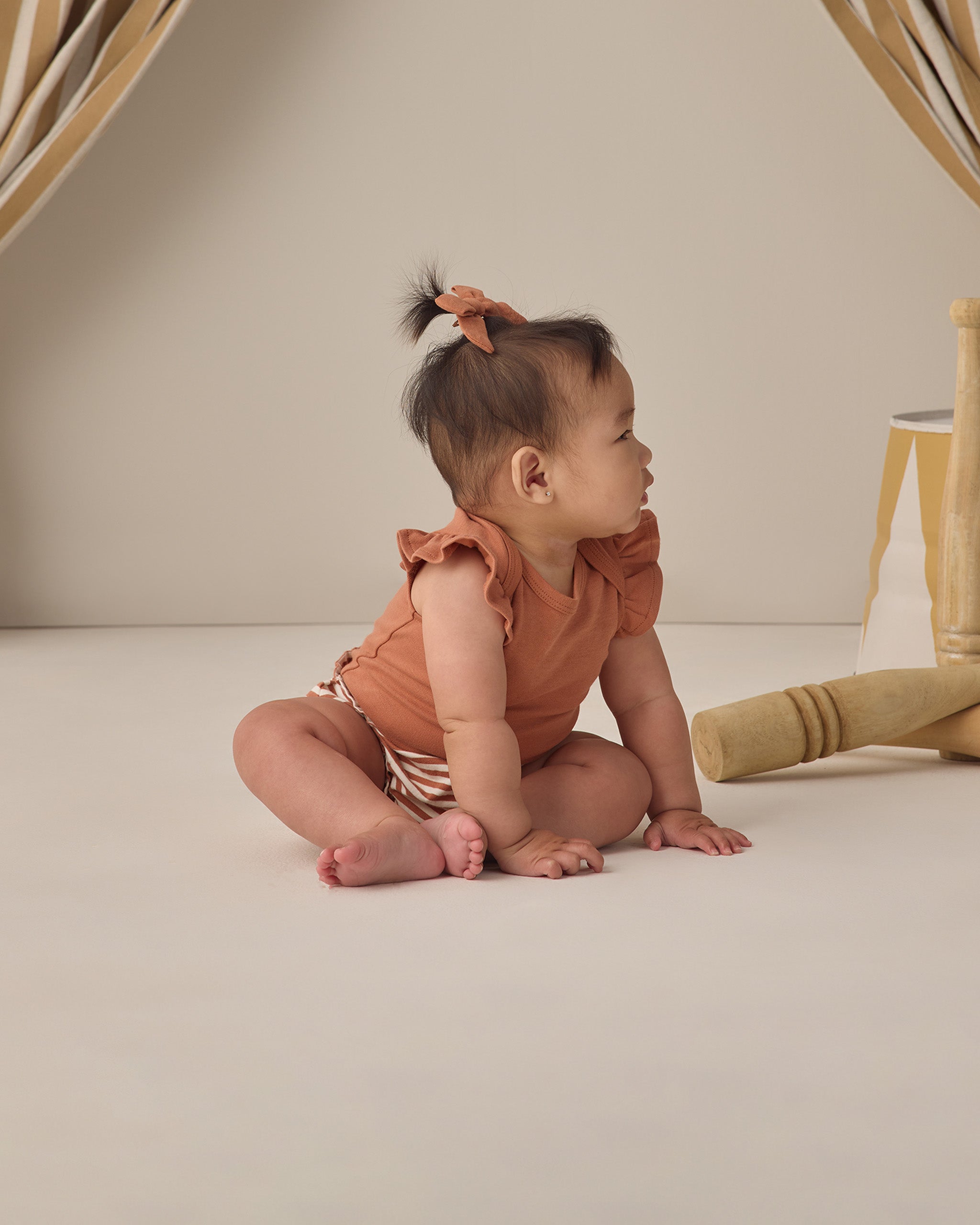 Gathered Bloomer Poppy Stripe - Rylee + Cru | Kids Clothes | Trendy Baby Clothes | Modern Infant Outfits |