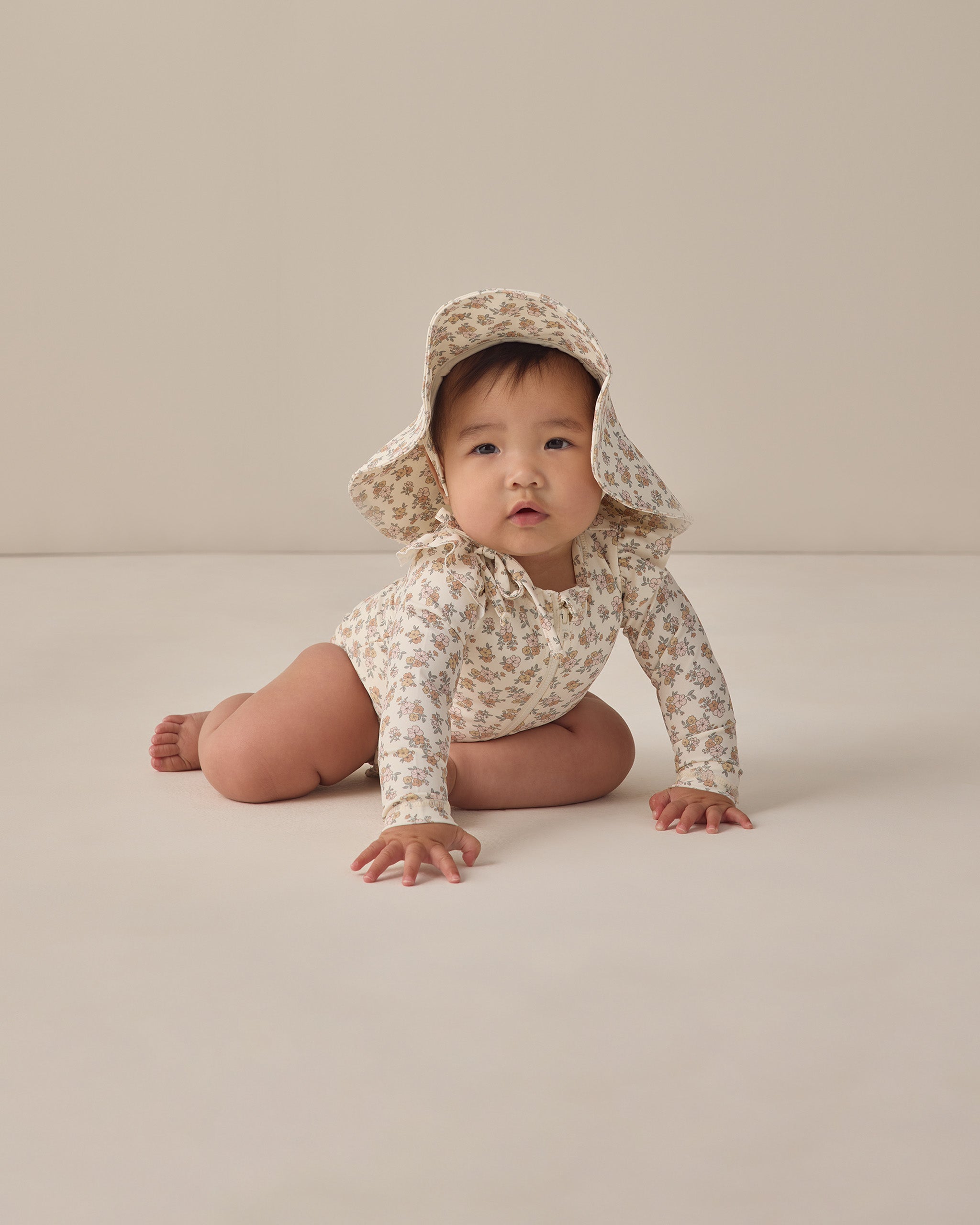 Byron Rashguard One-Piece Wildflower - Rylee + Cru | Kids Clothes | Trendy Baby Clothes | Modern Infant Outfits |