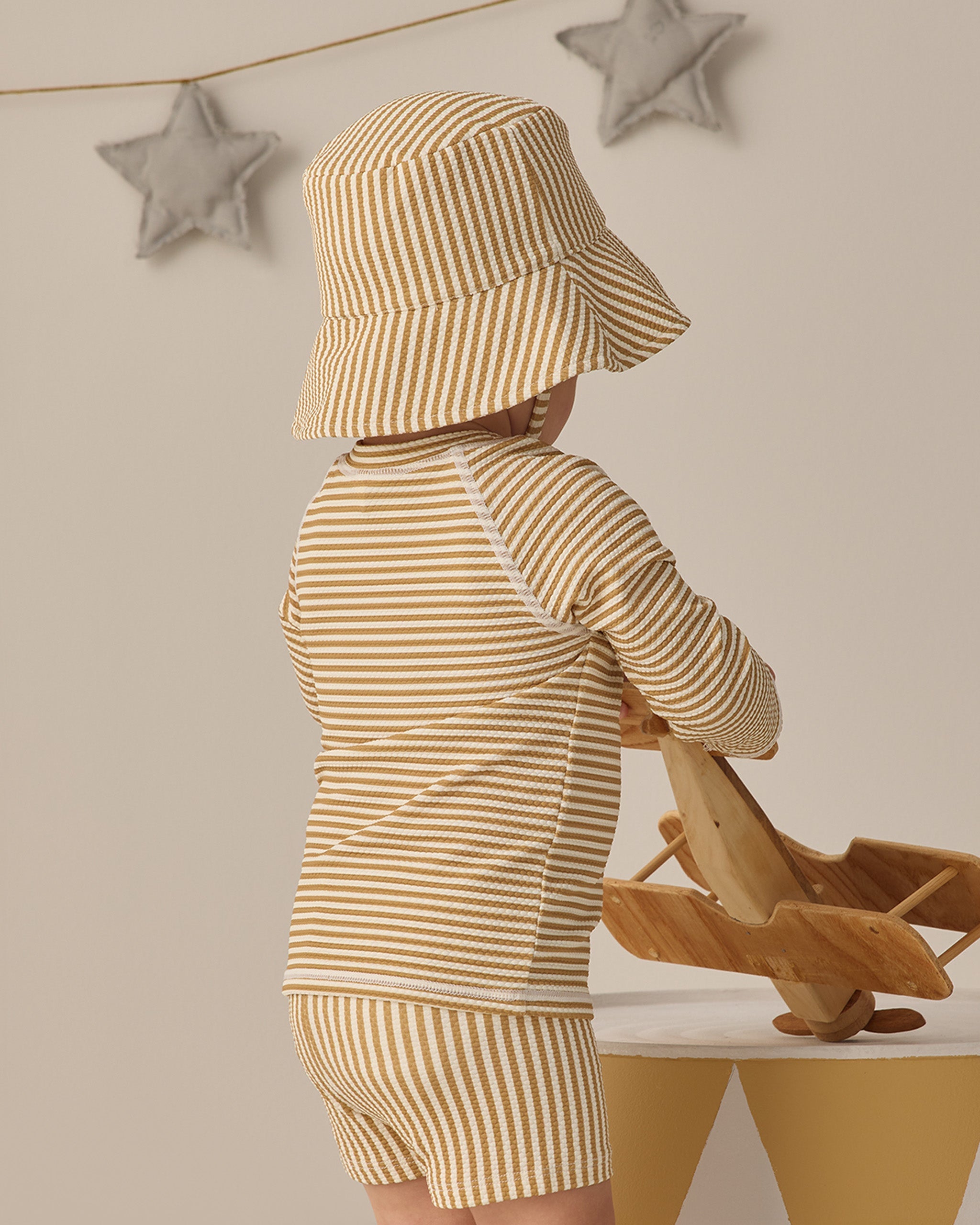 Bucket Hat Honey Stripe Small - Rylee + Cru | Kids Clothes | Trendy Baby Clothes | Modern Infant Outfits |