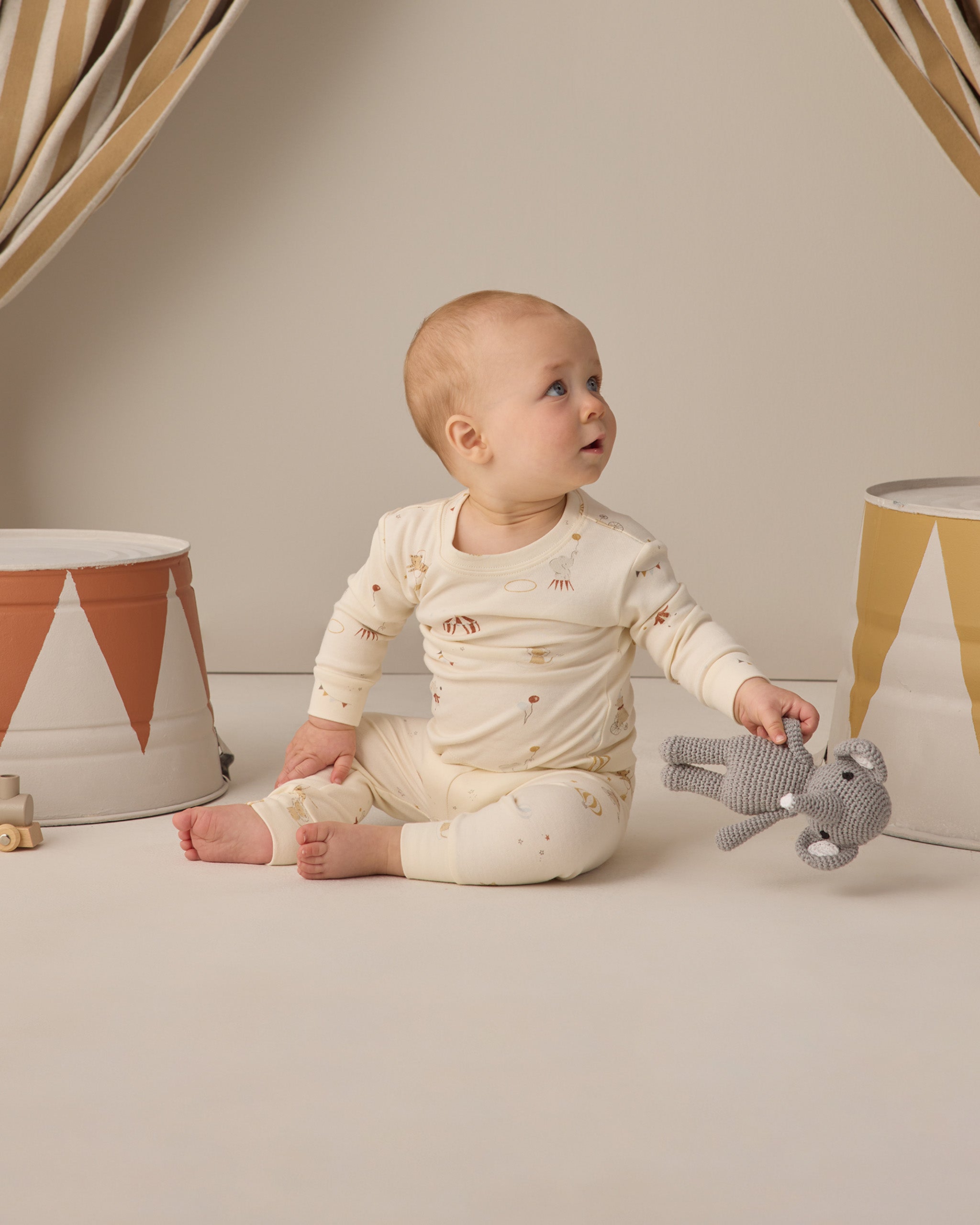 Jersey Pajama Set Carnival - Rylee + Cru | Kids Clothes | Trendy Baby Clothes | Modern Infant Outfits |