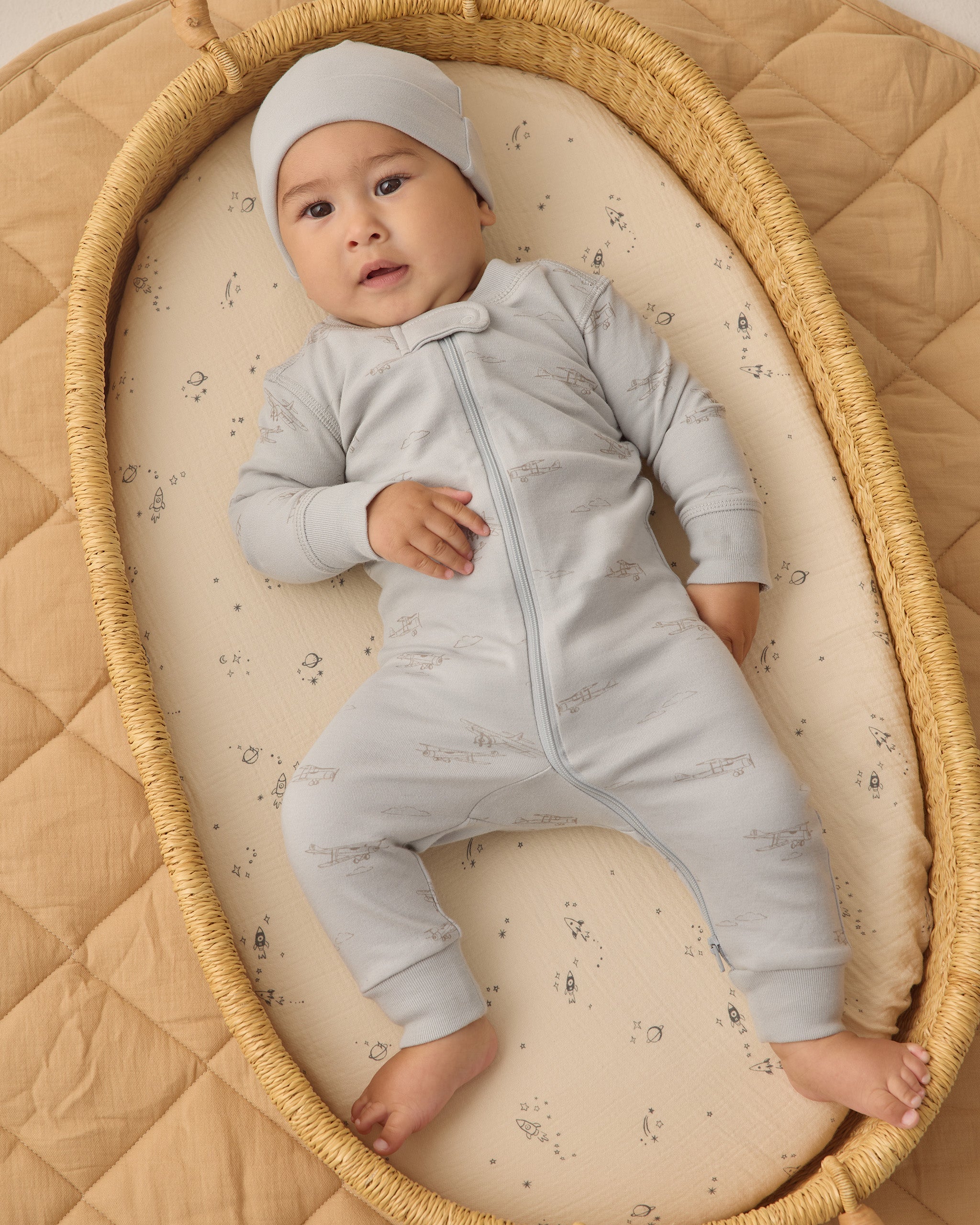 Knotted Baby Hat Sky - Rylee + Cru | Kids Clothes | Trendy Baby Clothes | Modern Infant Outfits |