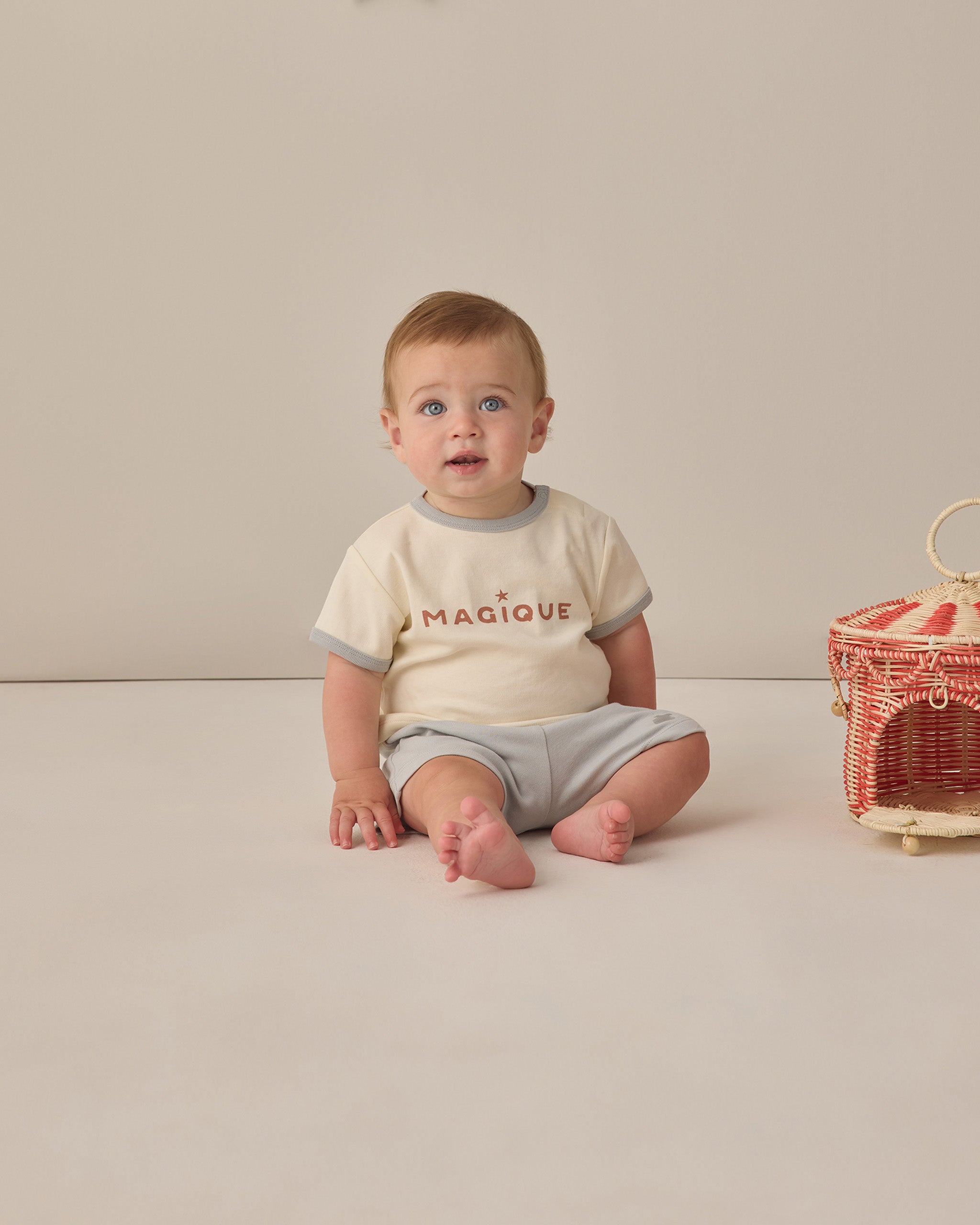 Play Short Sky - Rylee + Cru | Kids Clothes | Trendy Baby Clothes | Modern Infant Outfits |