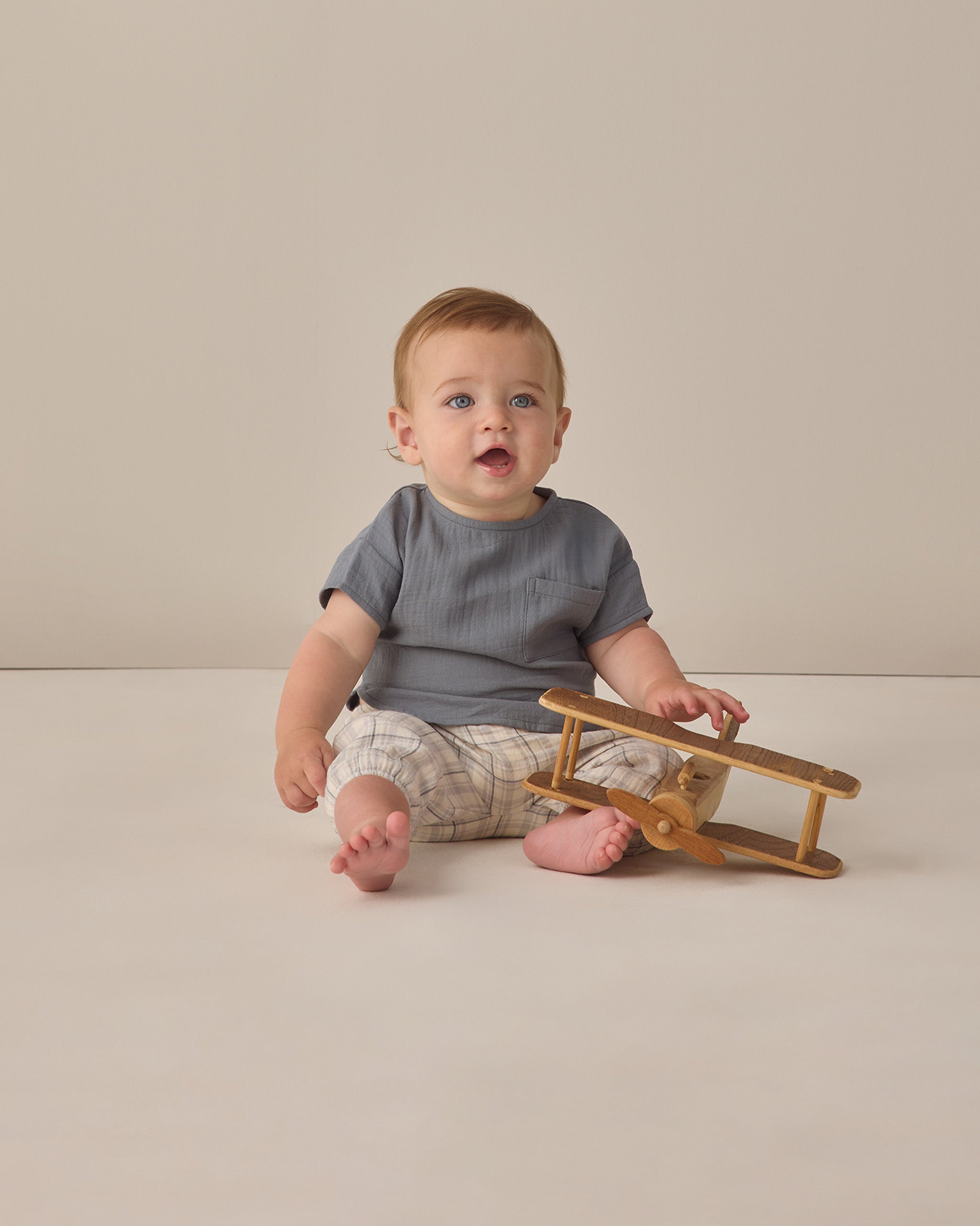 Woven Pant Blue Plaid - Rylee + Cru | Kids Clothes | Trendy Baby Clothes | Modern Infant Outfits |