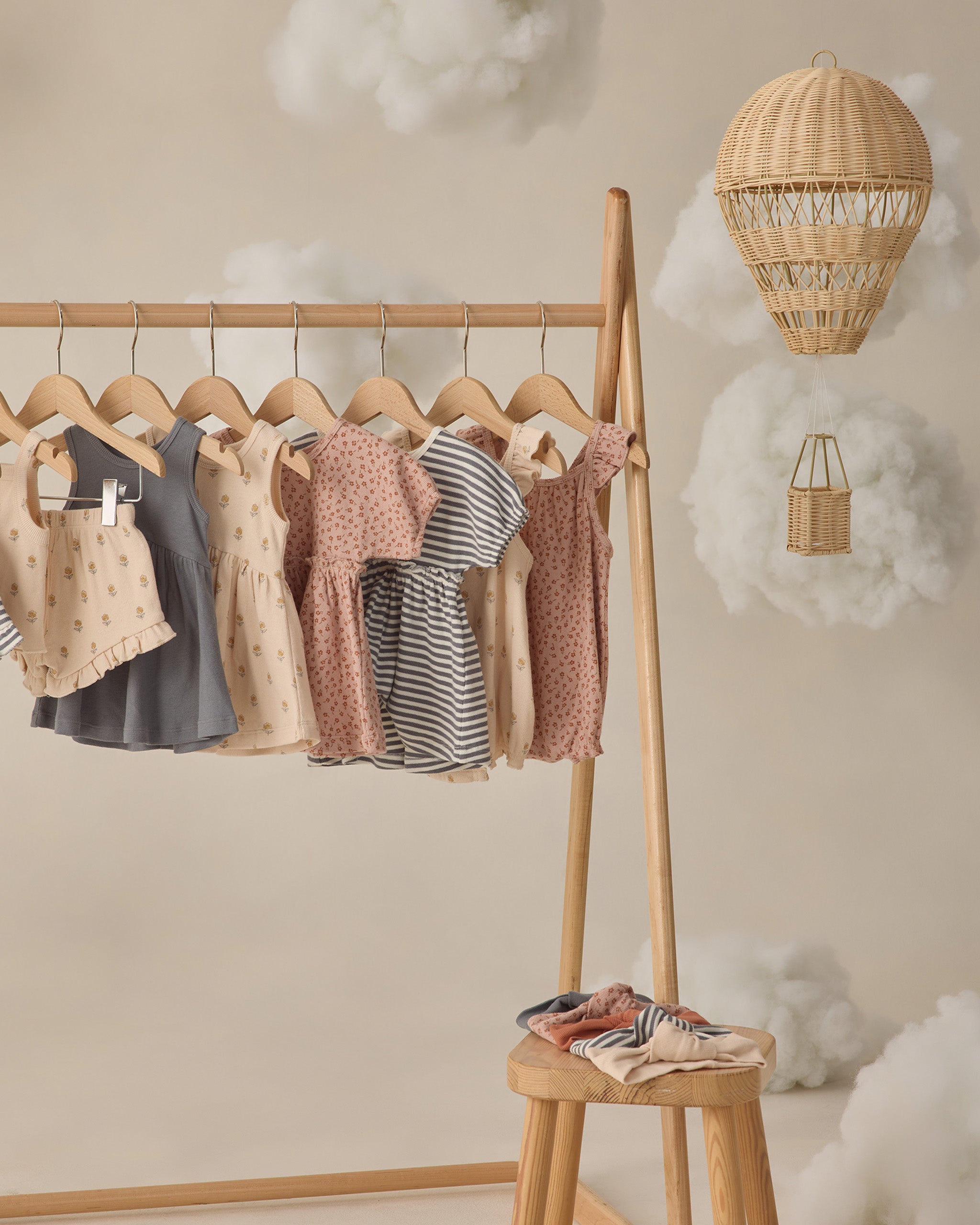 Annie Dress Ocean Stripe - Rylee + Cru | Kids Clothes | Trendy Baby Clothes | Modern Infant Outfits |