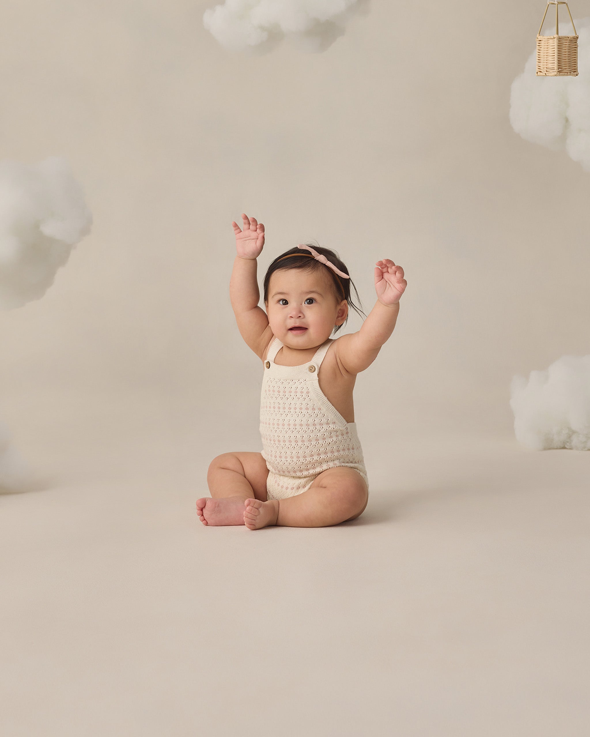 Tatum Romper Ivory - Rylee + Cru | Kids Clothes | Trendy Baby Clothes | Modern Infant Outfits |