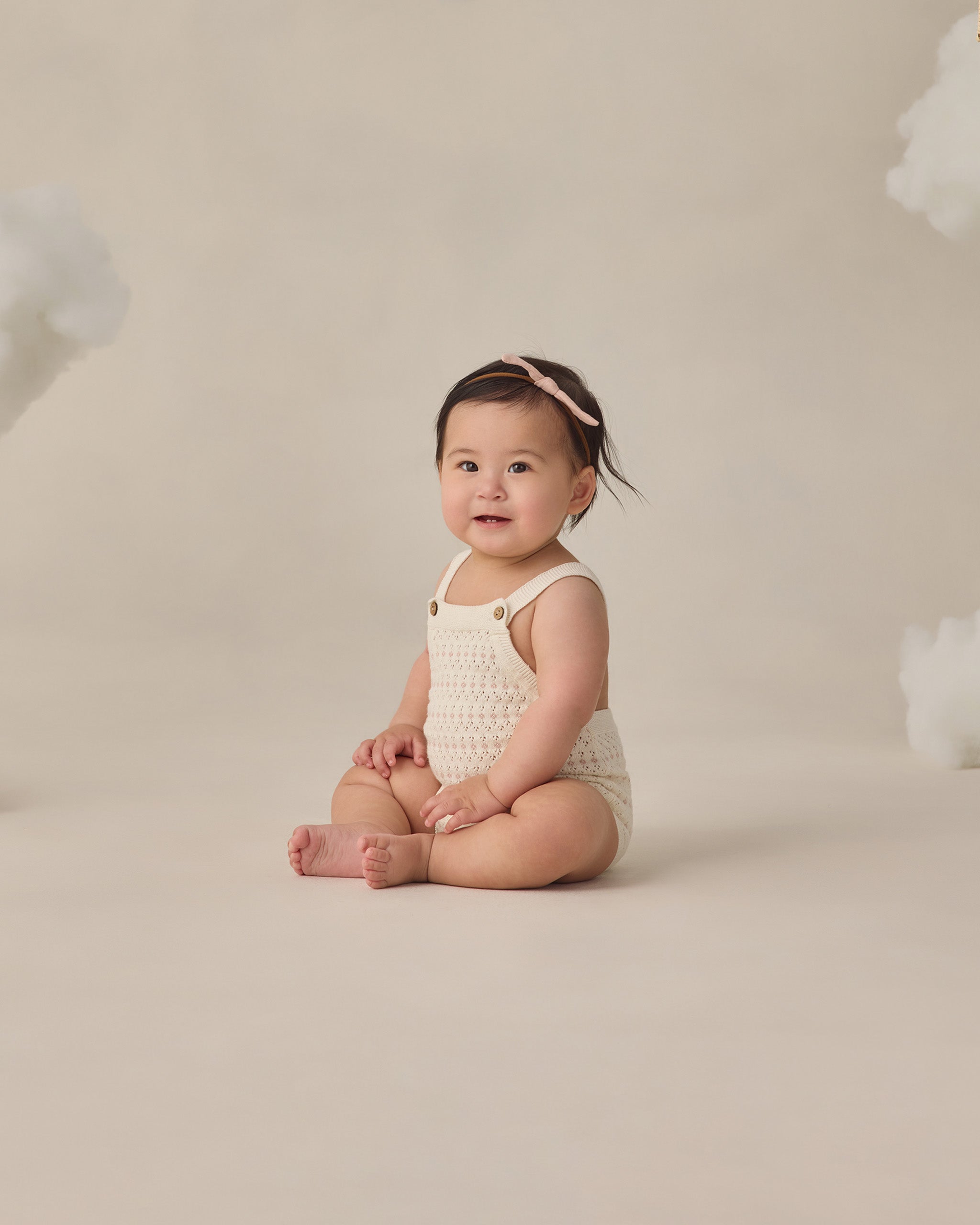 Tatum Romper Ivory - Rylee + Cru | Kids Clothes | Trendy Baby Clothes | Modern Infant Outfits |