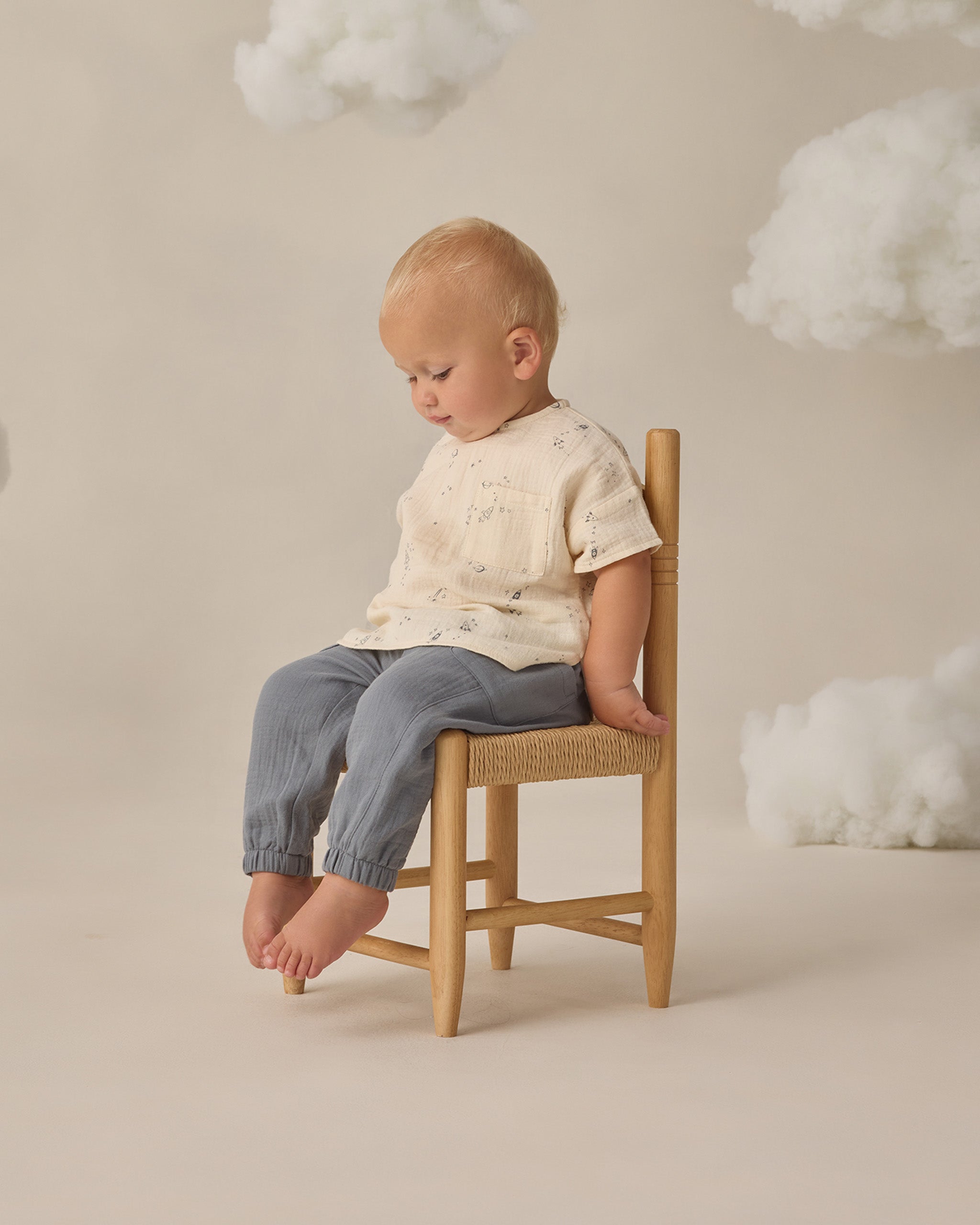 Luca Pant Ocean - Rylee + Cru | Kids Clothes | Trendy Baby Clothes | Modern Infant Outfits |