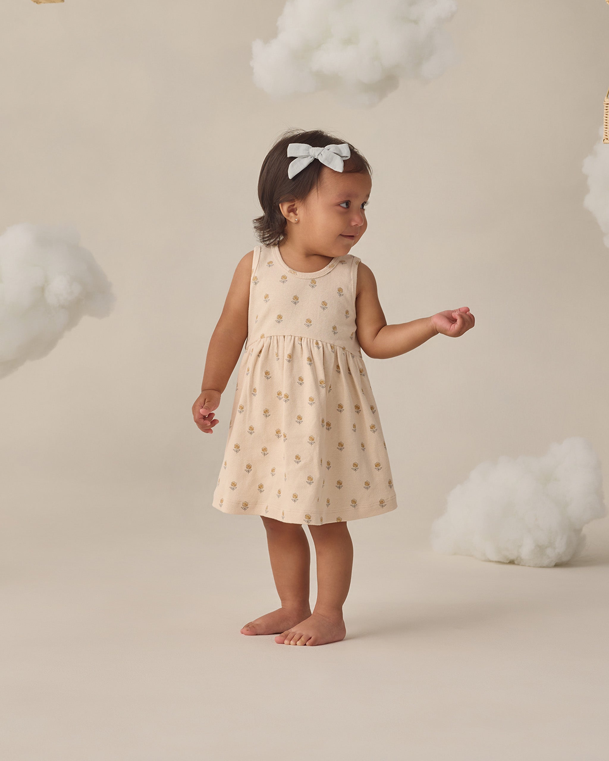 Ribbed Tank Dress Buttercup - Rylee + Cru | Kids Clothes | Trendy Baby Clothes | Modern Infant Outfits |