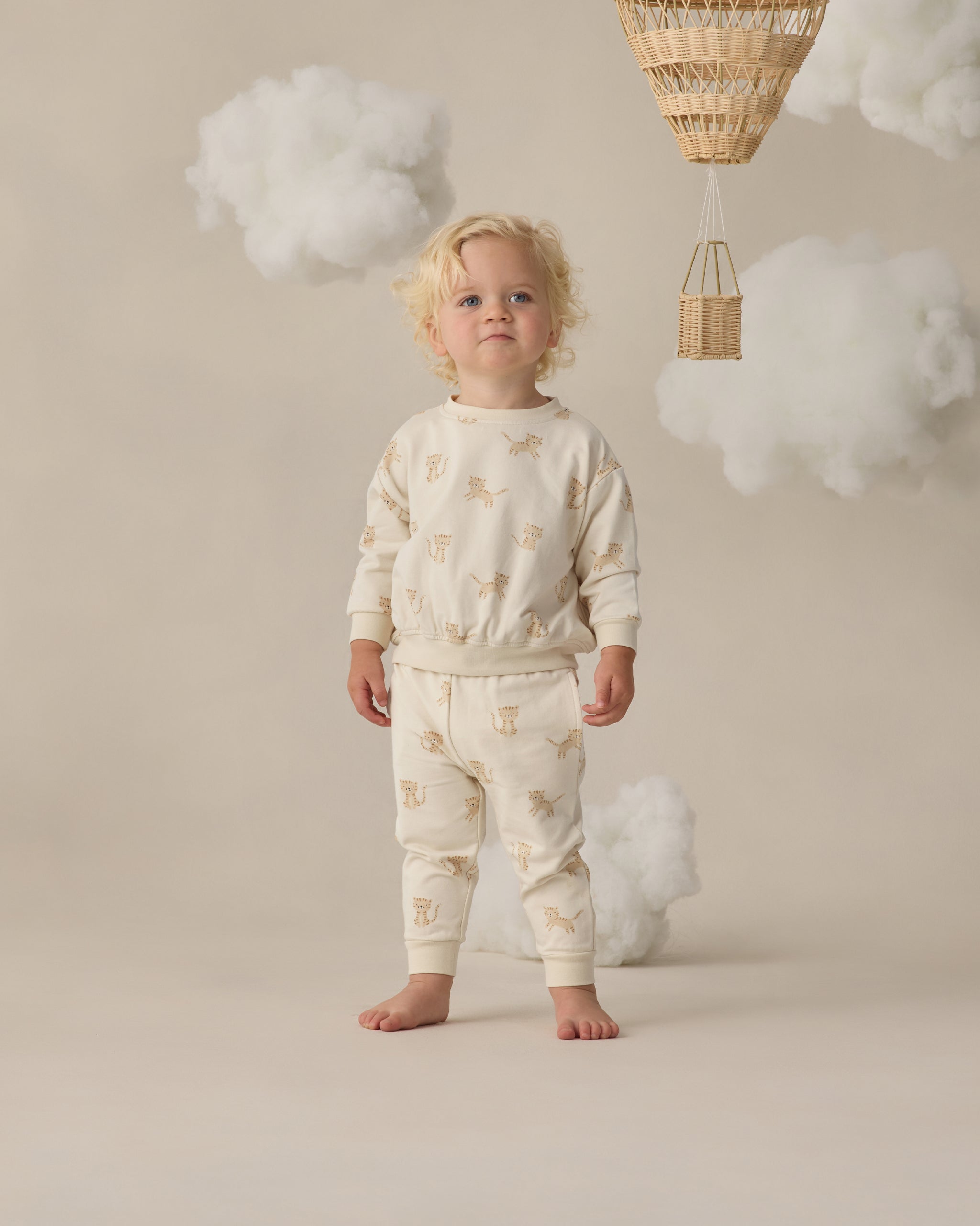 Relaxed Sweatshirt Tigers - Rylee + Cru | Kids Clothes | Trendy Baby Clothes | Modern Infant Outfits |